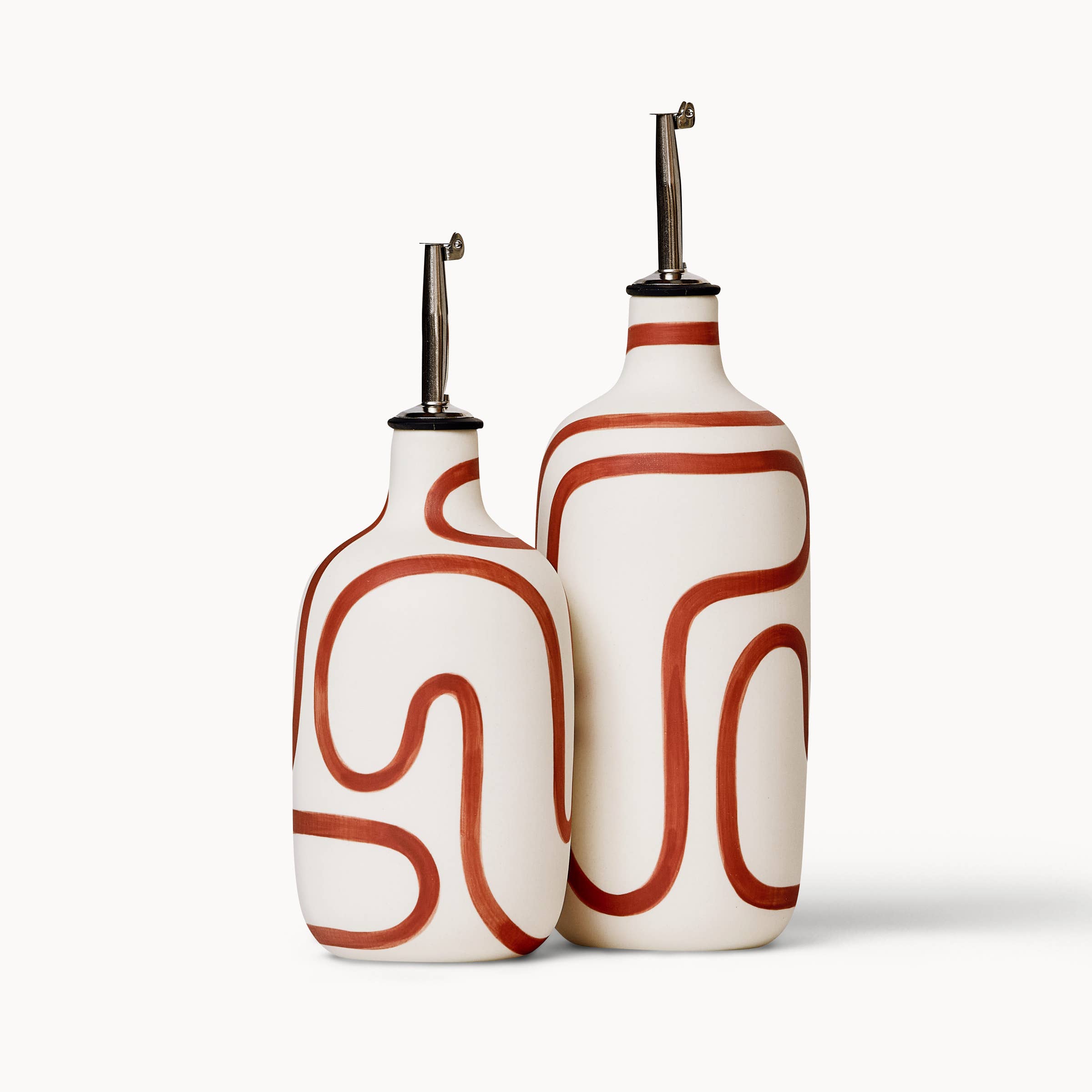 Oil / Vinegar Cruets - Canyon Outline