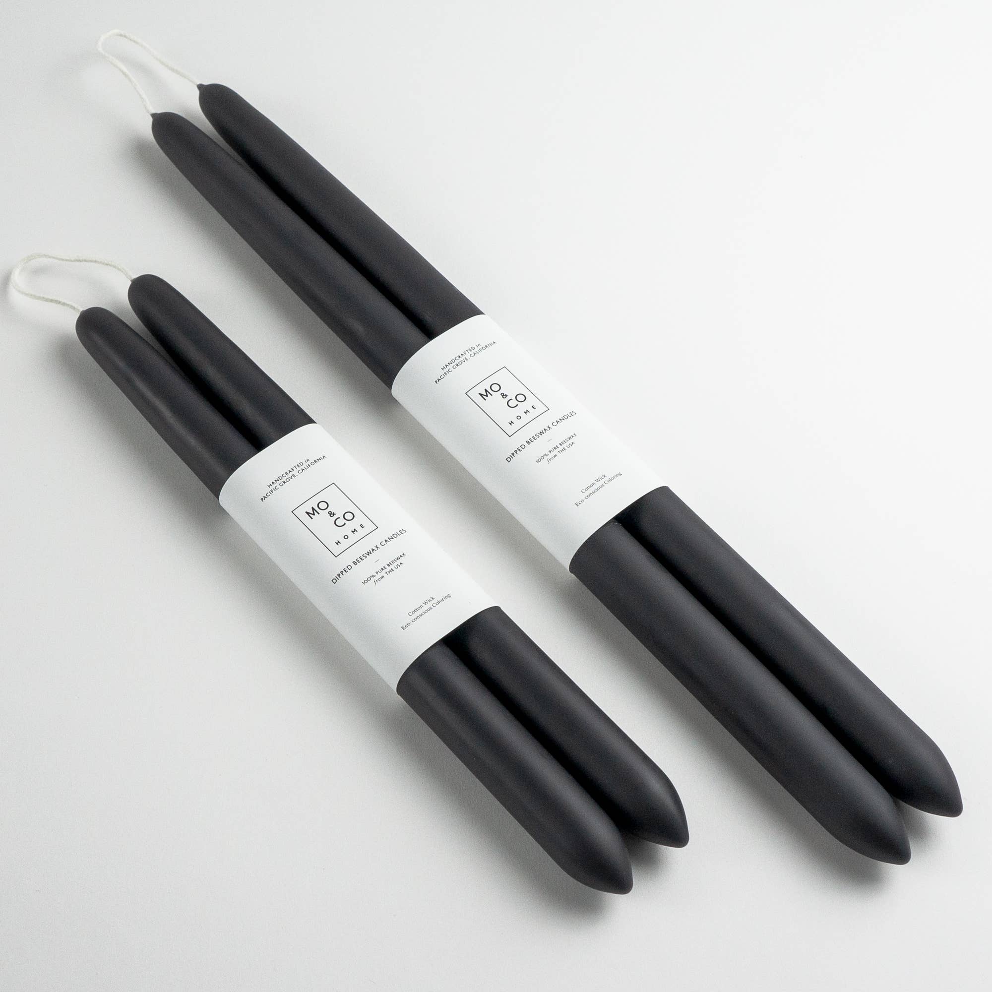 Beeswax Dipped Candles | Charcoal