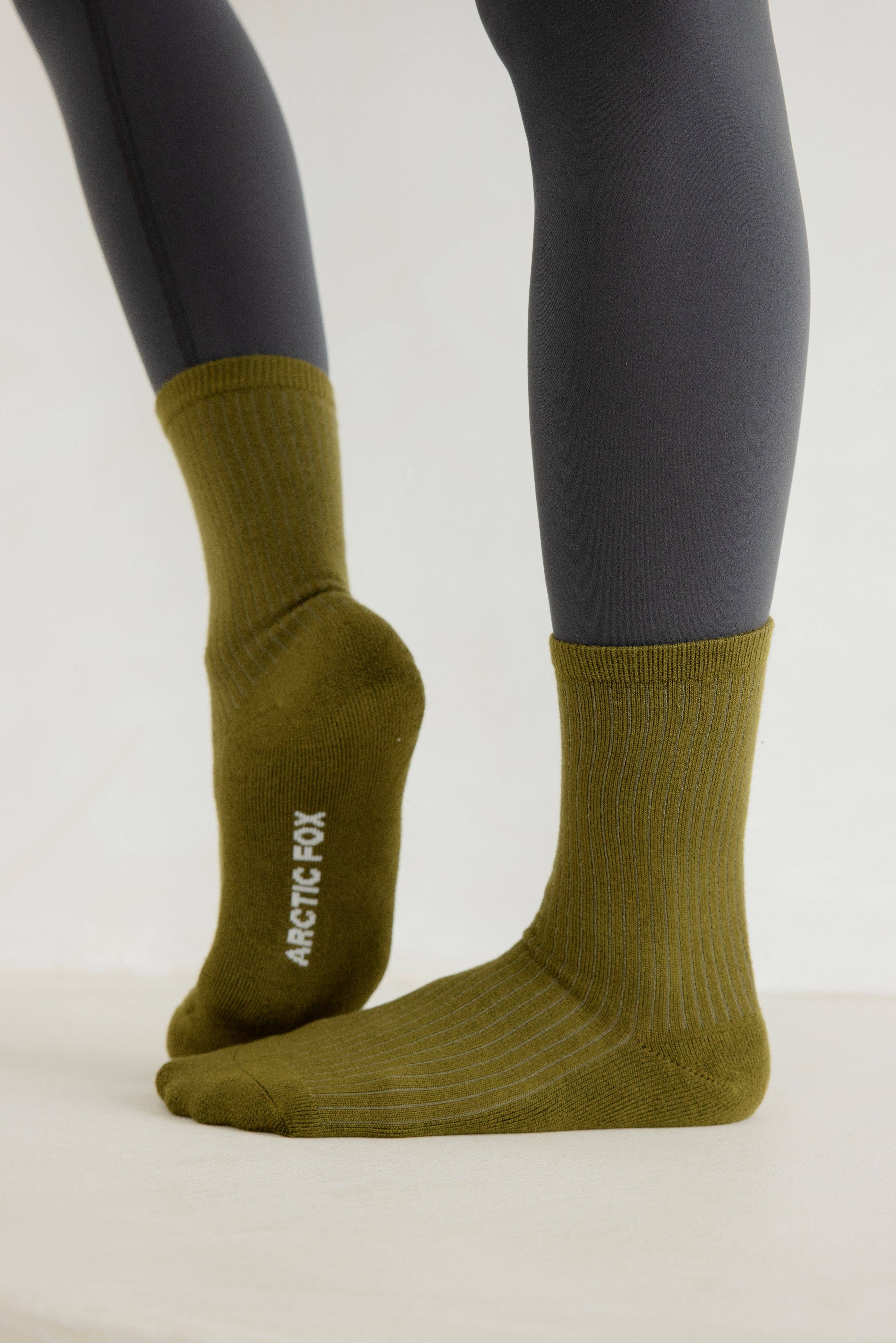 The Everyday Socks - 100% Bamboo - Khaki - FW25