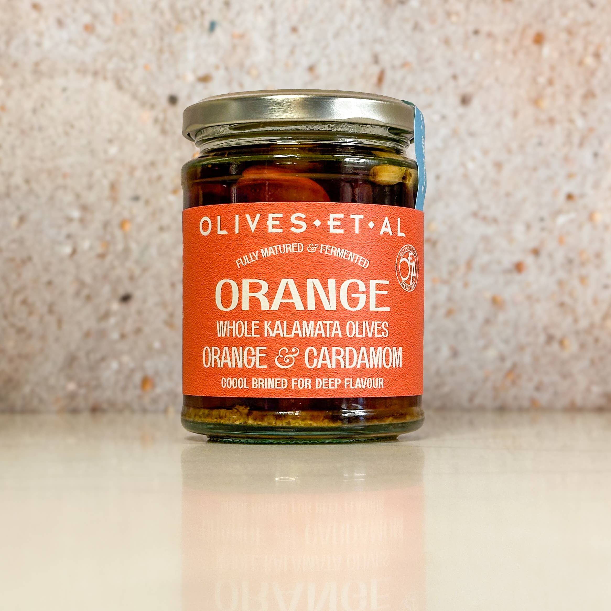 Orange & Cardamom Whole Kalamata Olives
