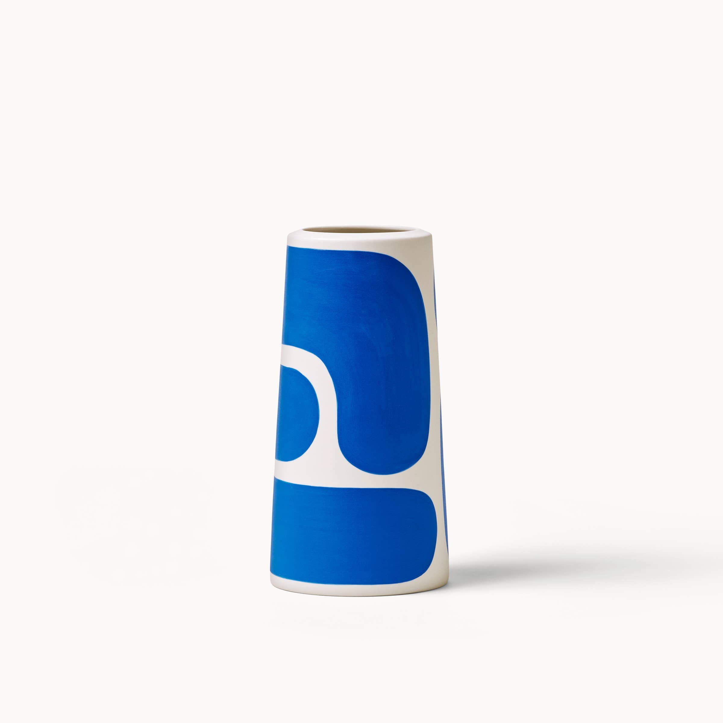 Cobalt Color Block Pillar Vases