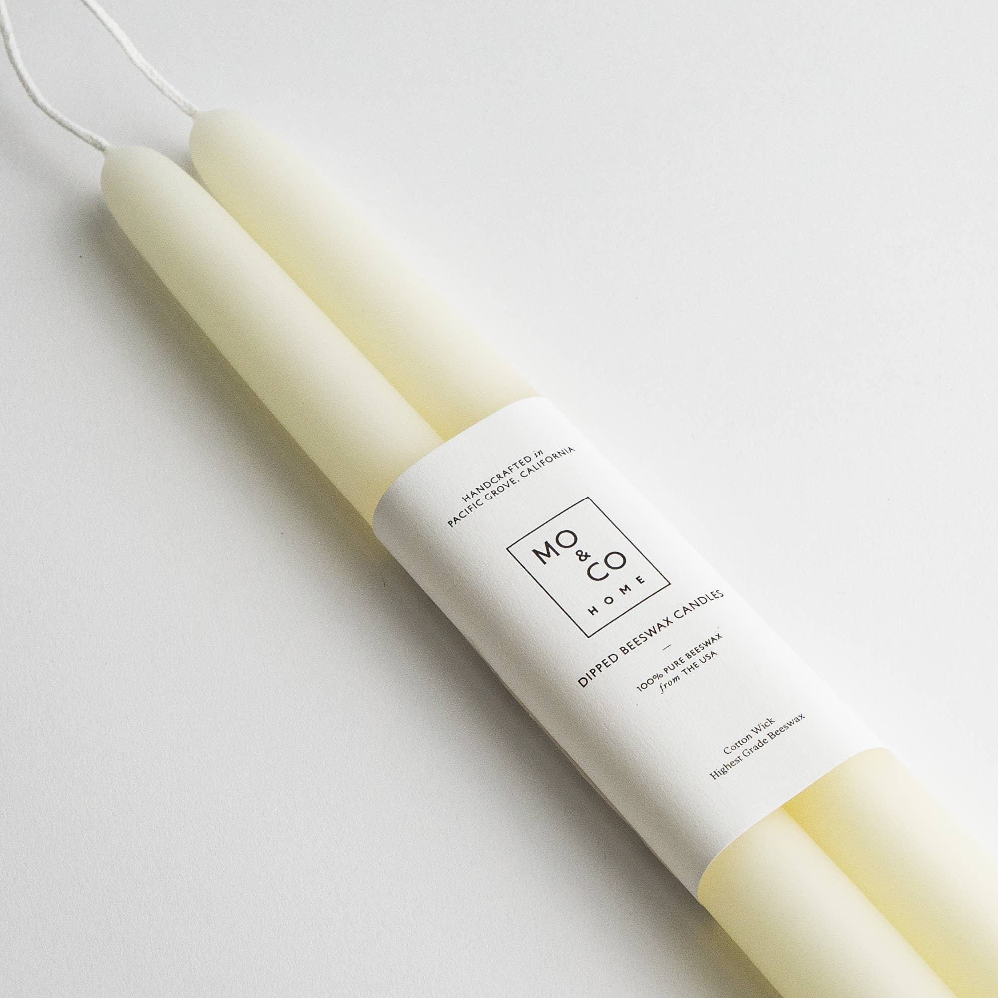 Beeswax Dipped Candles | Natural White