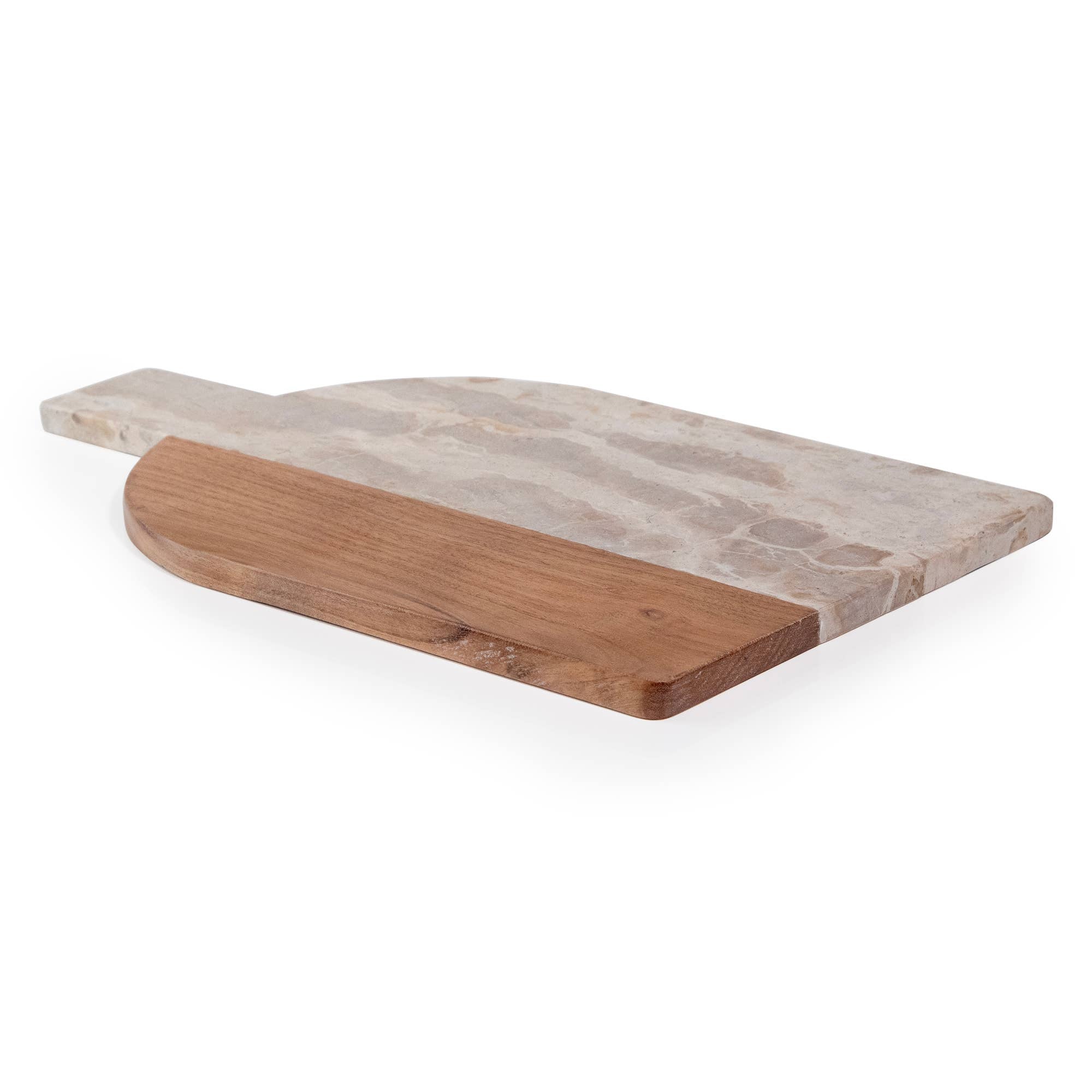 Arched Marble & Acacia Wood Charcuterie Board