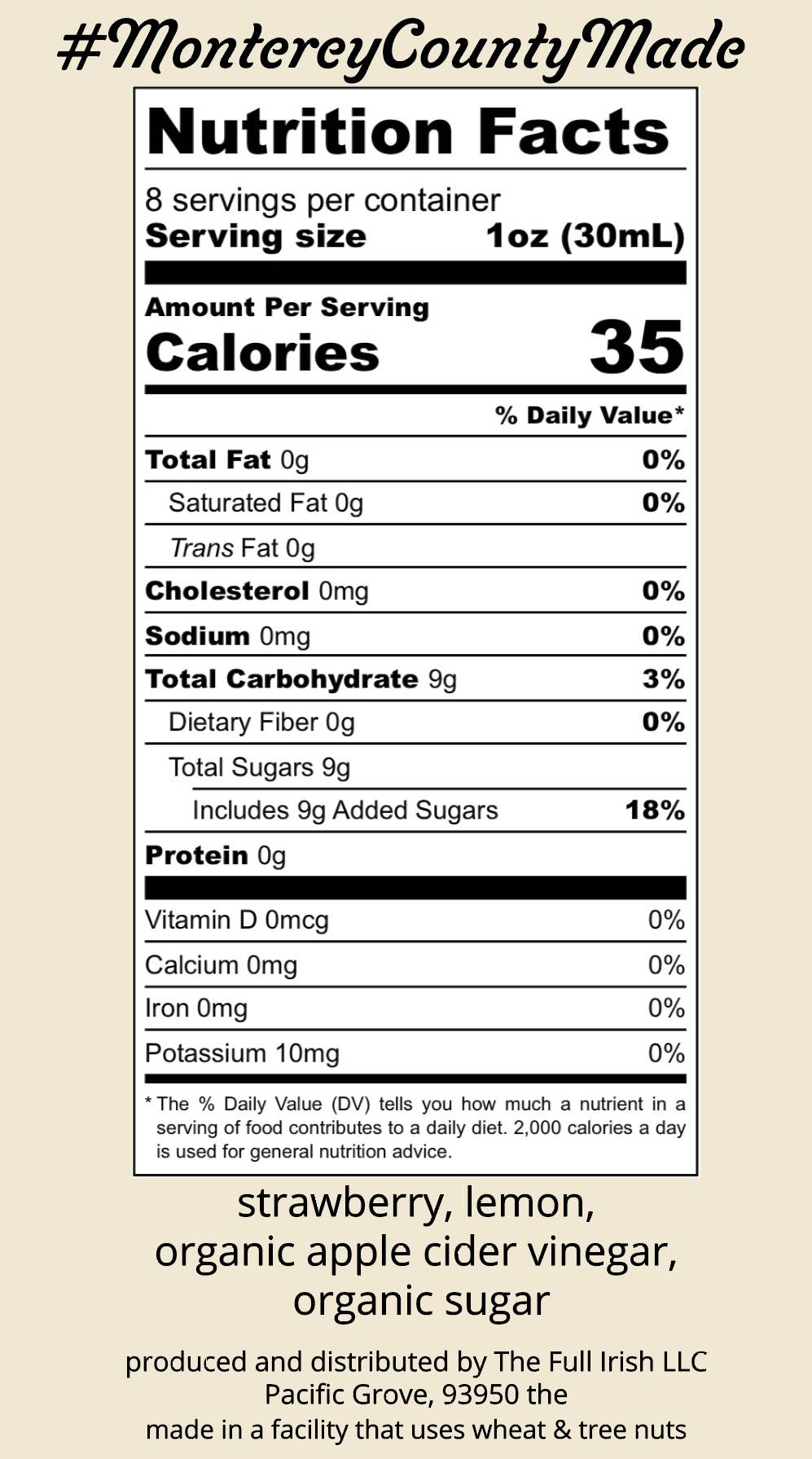 Bitter Ginger Shrub- Strawberry Lemon