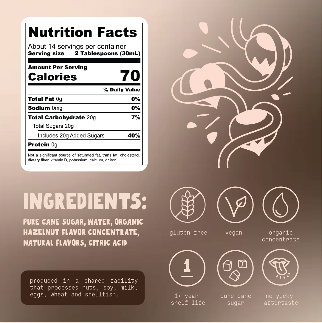 Hazelnut Praline Surrup