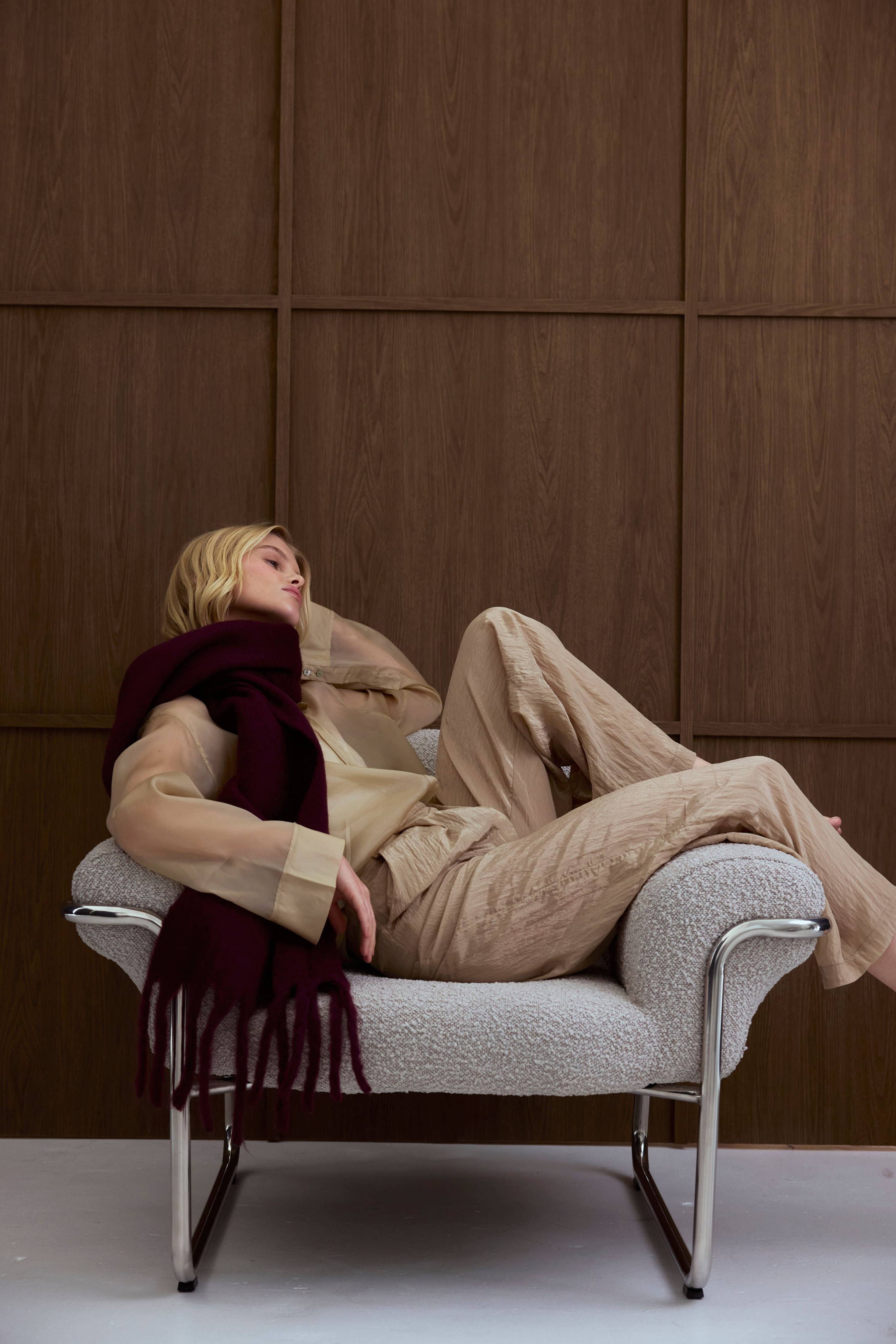 The Stockholm Scarf - 100% Recycled - Cherry Lacquer - FW25