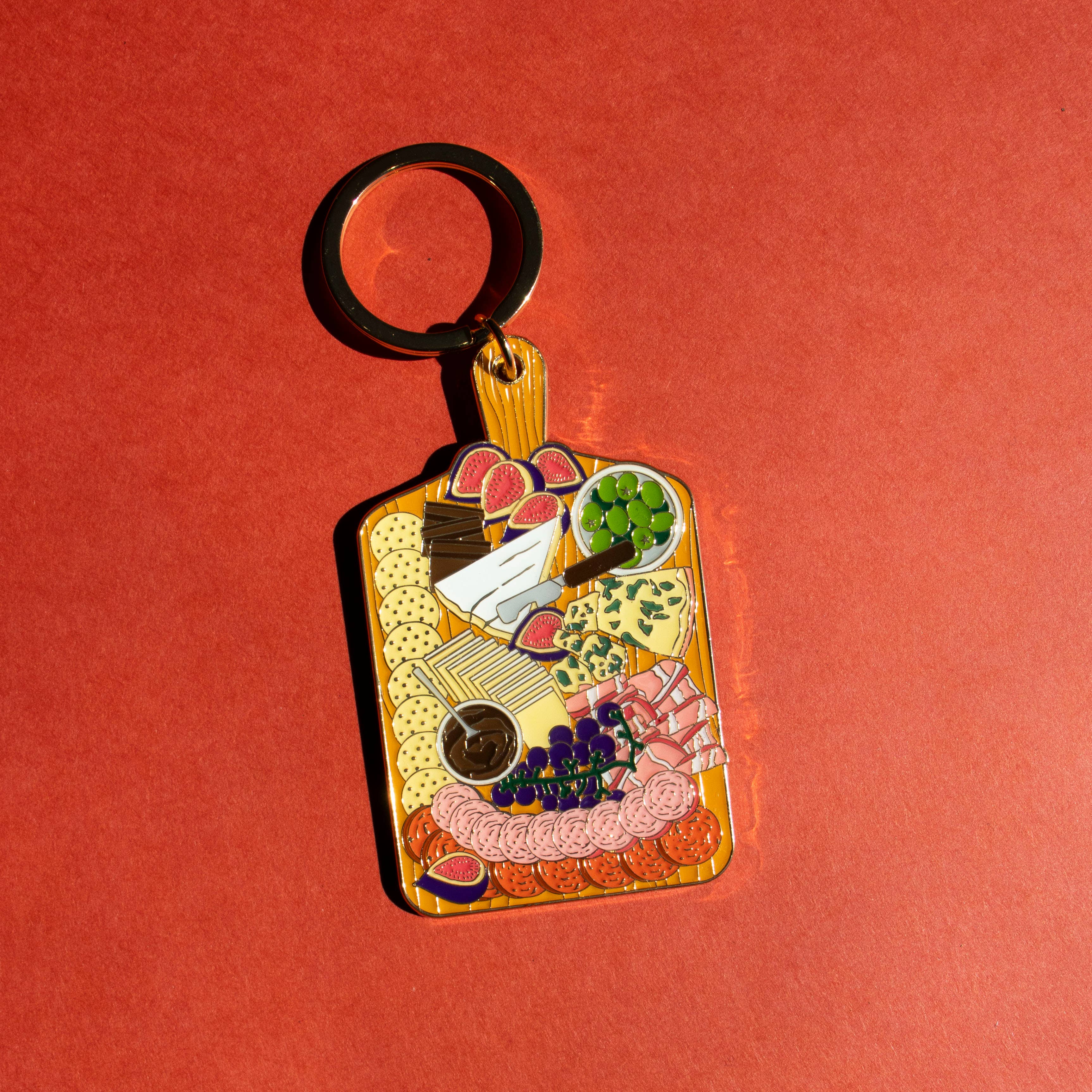 Charcuterie and Cheese Board Keychain