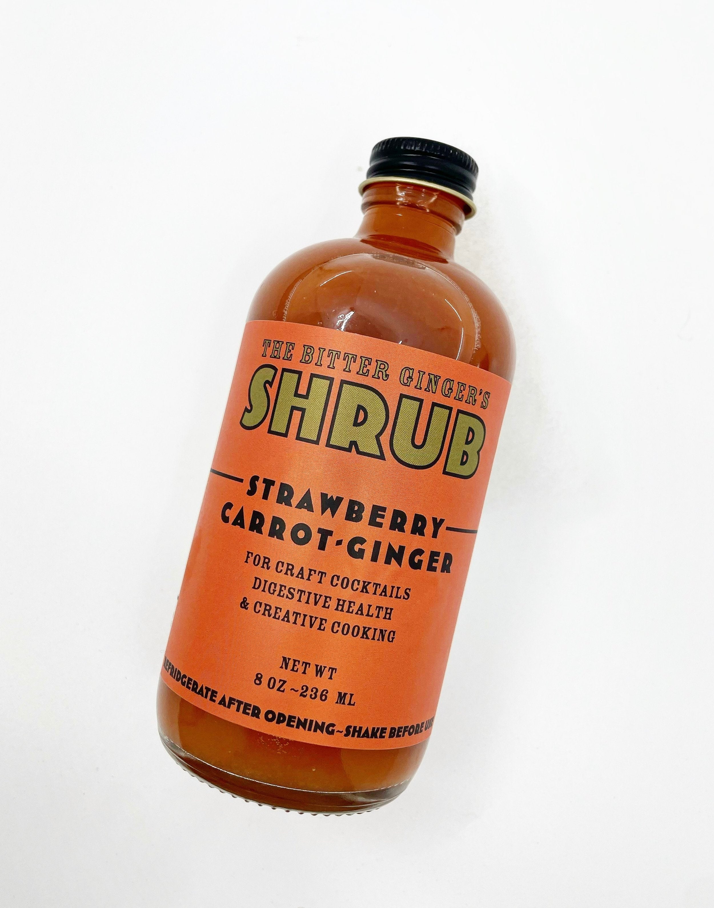 Bitter Ginger Shrub- Strawberry Carrot Ginger