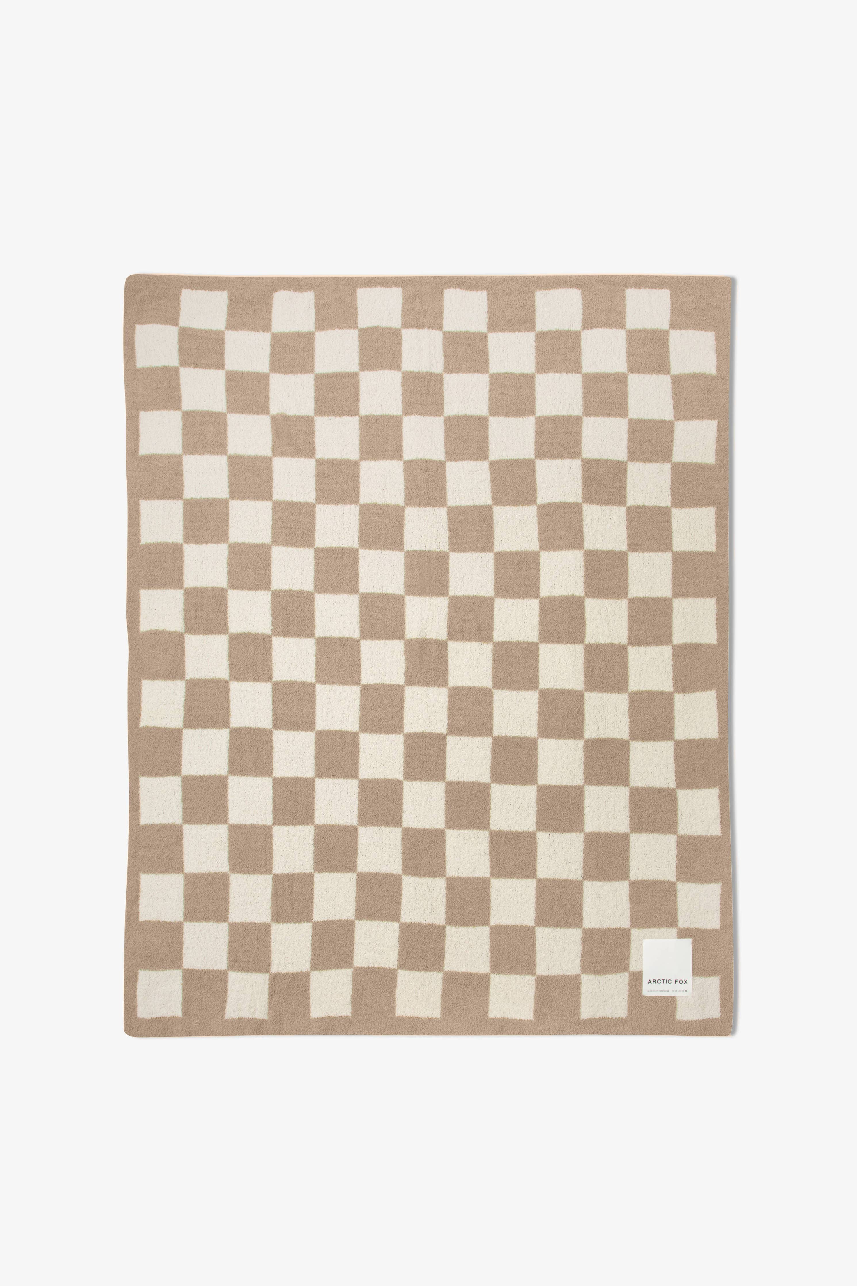 The Teddy Throw - Beige Check