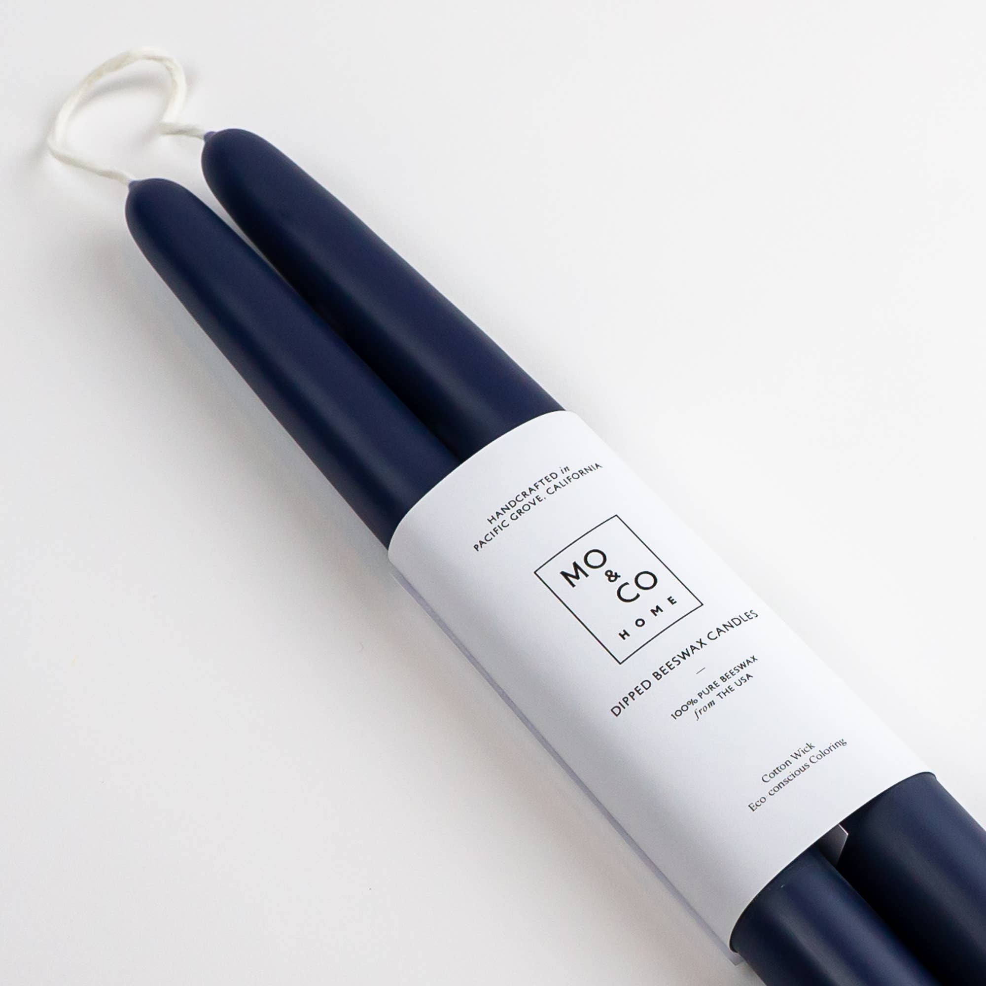 Beeswax Dipped Candles | Midnight Blue