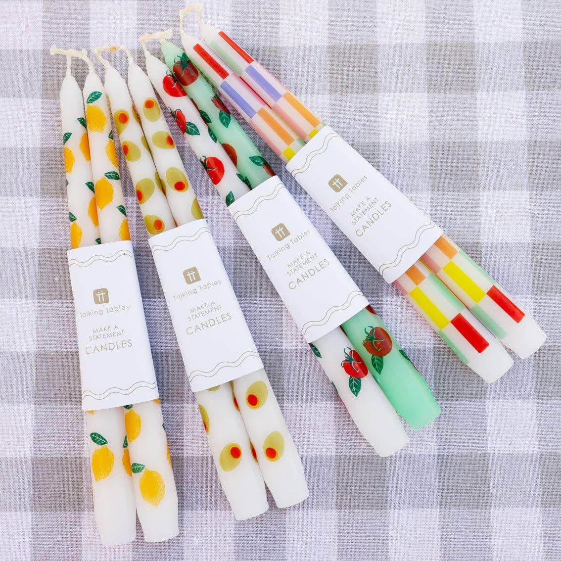 Lemon Taper Dinner Candles