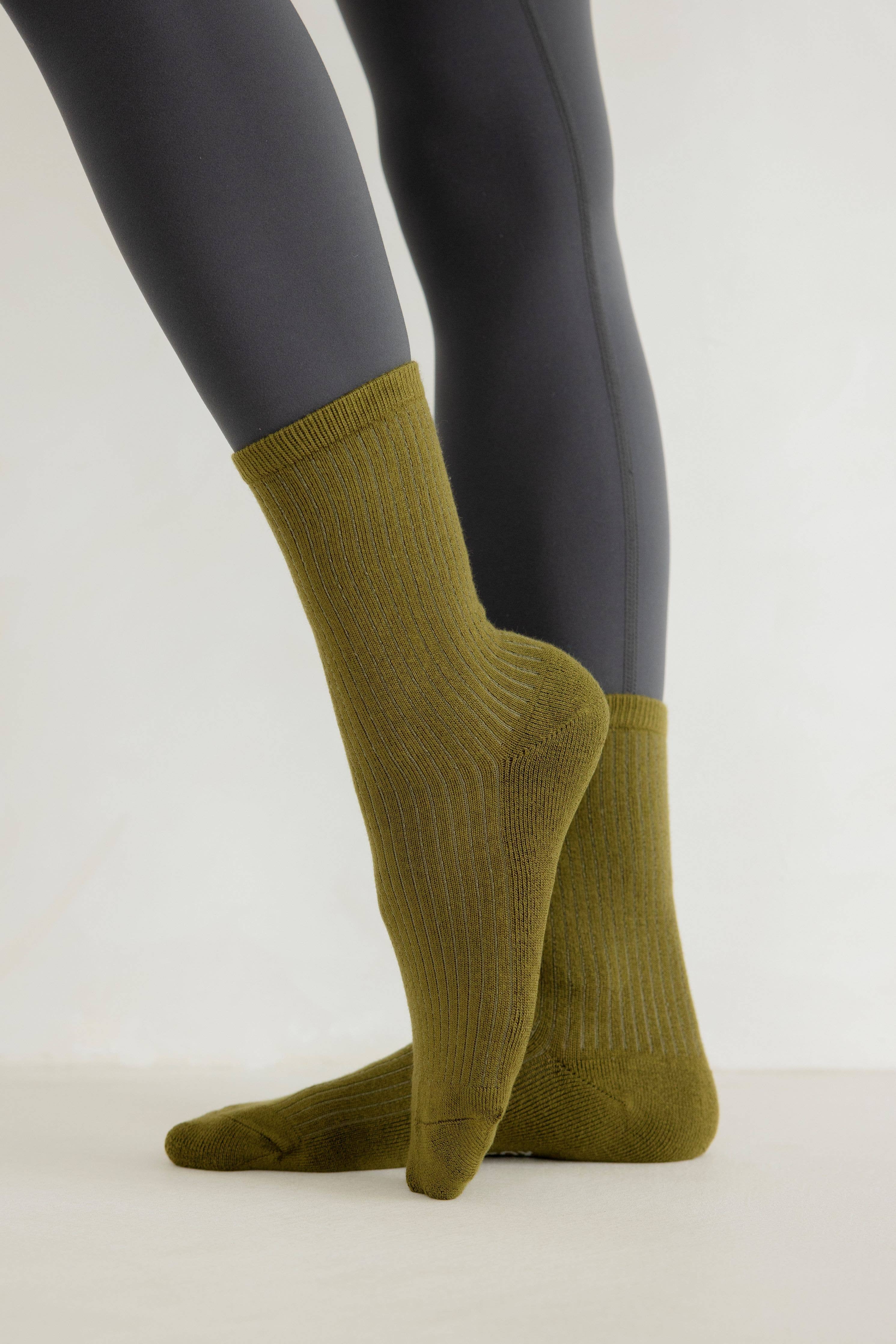 The Everyday Socks - 100% Bamboo - Khaki - FW25