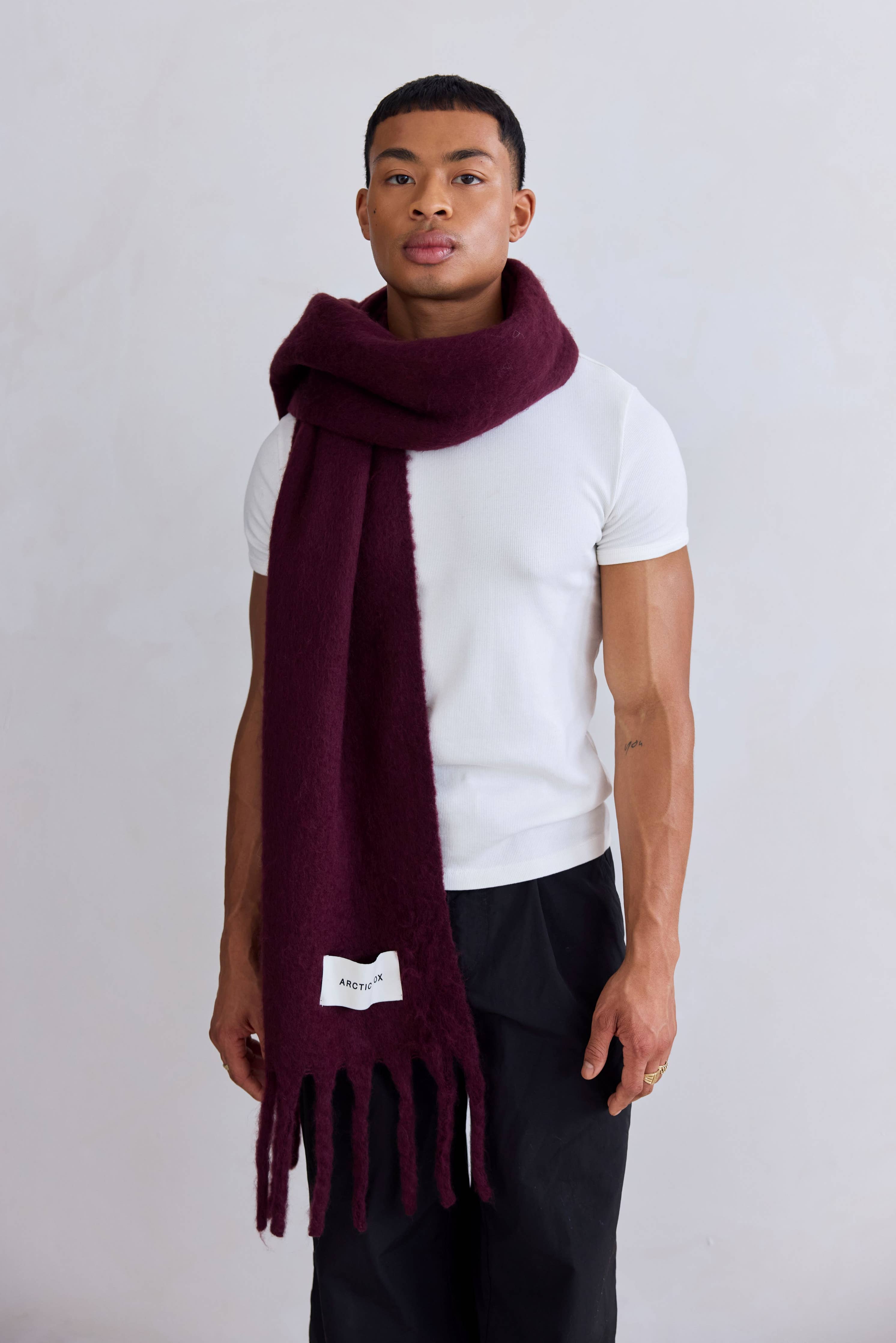 The Stockholm Scarf - 100% Recycled - Cherry Lacquer - FW25