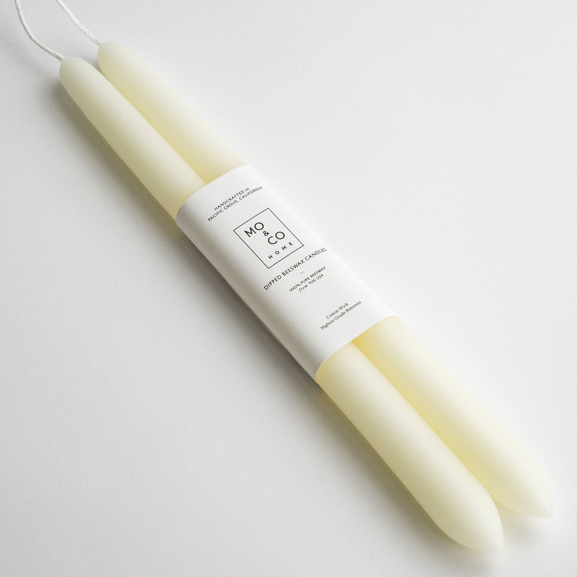 Beeswax Dipped Candles | Natural White