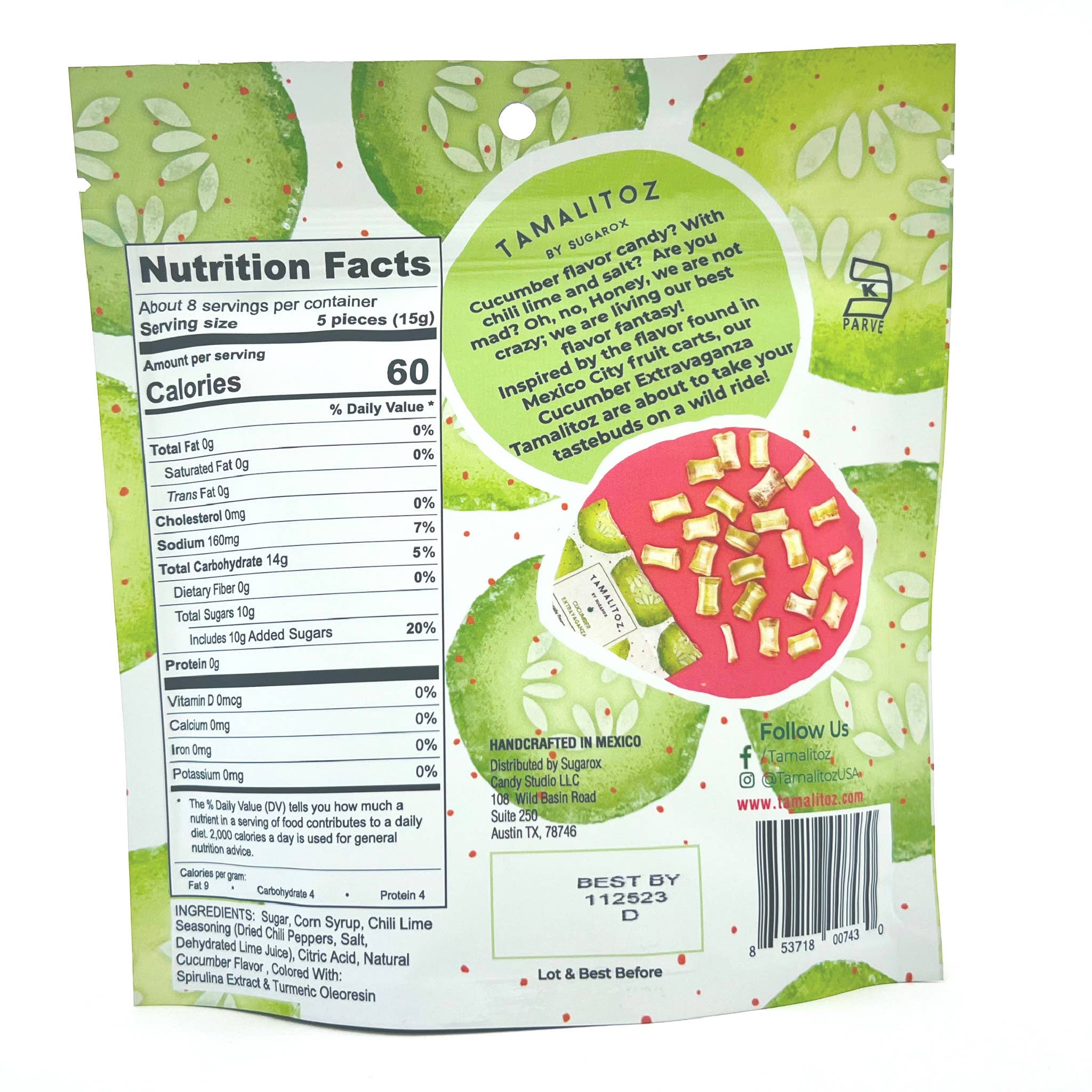 Cucumber Extravaganza Tamalitoz Candy