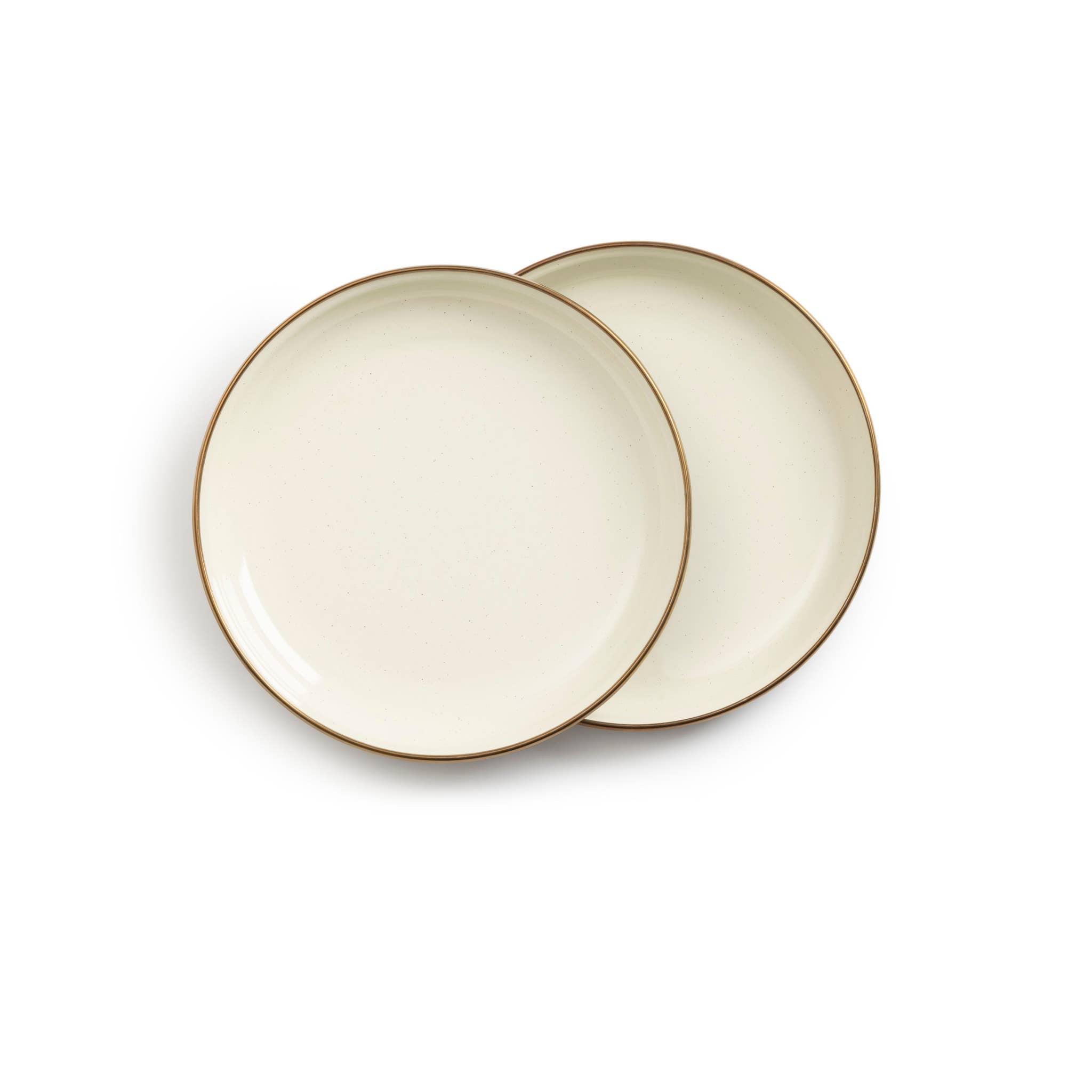 Enamel 2-Tone Salad Plate Set