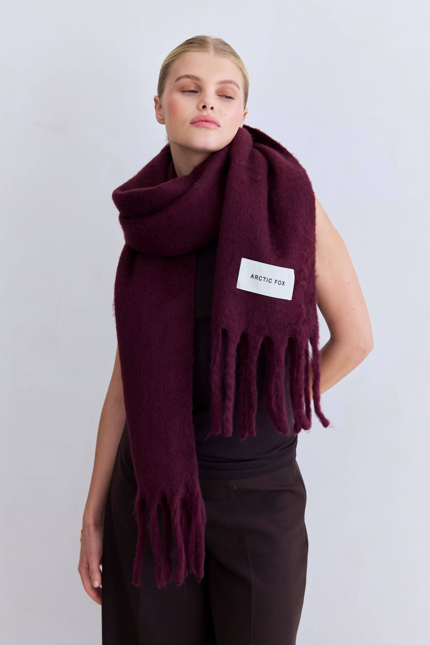 The Stockholm Scarf - 100% Recycled - Cherry Lacquer - FW25