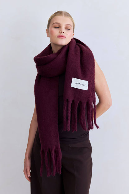The Stockholm Scarf - 100% Recycled - Cherry Lacquer - FW25