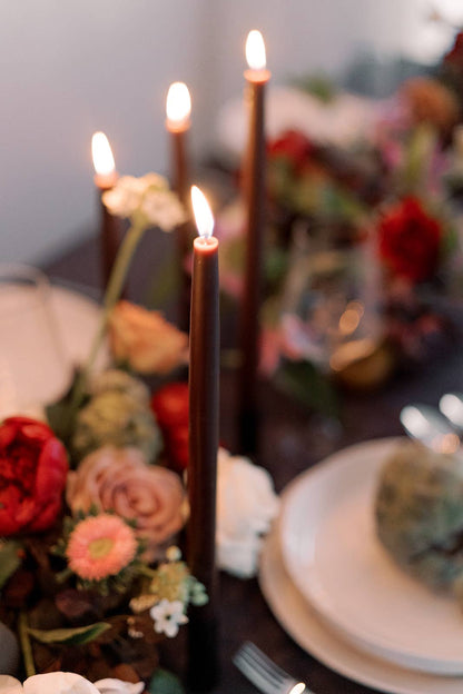 Beeswax Dipped Taper Candles | Chestnut |