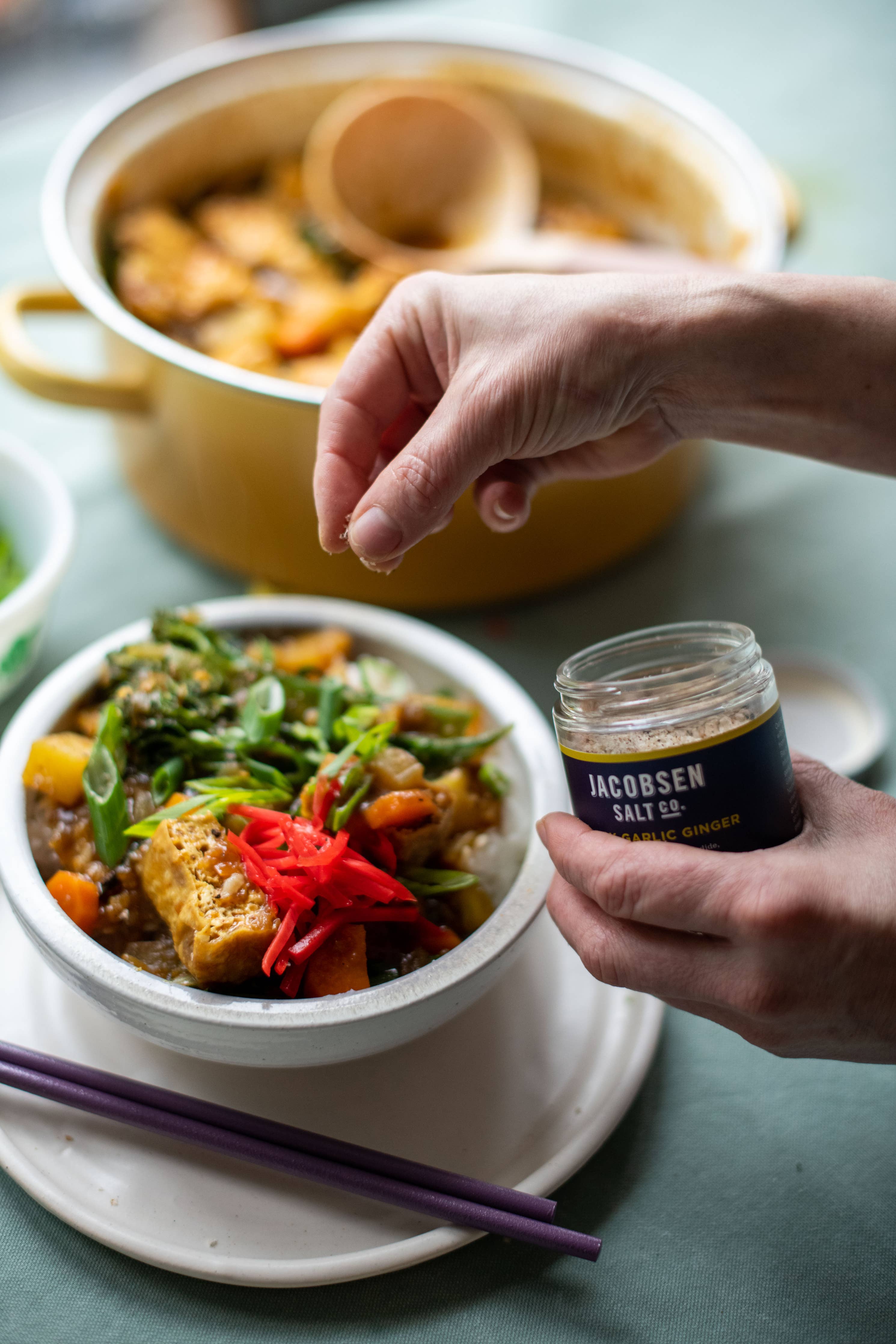 Black Garlic Ginger Salt - Infused Sea Salt