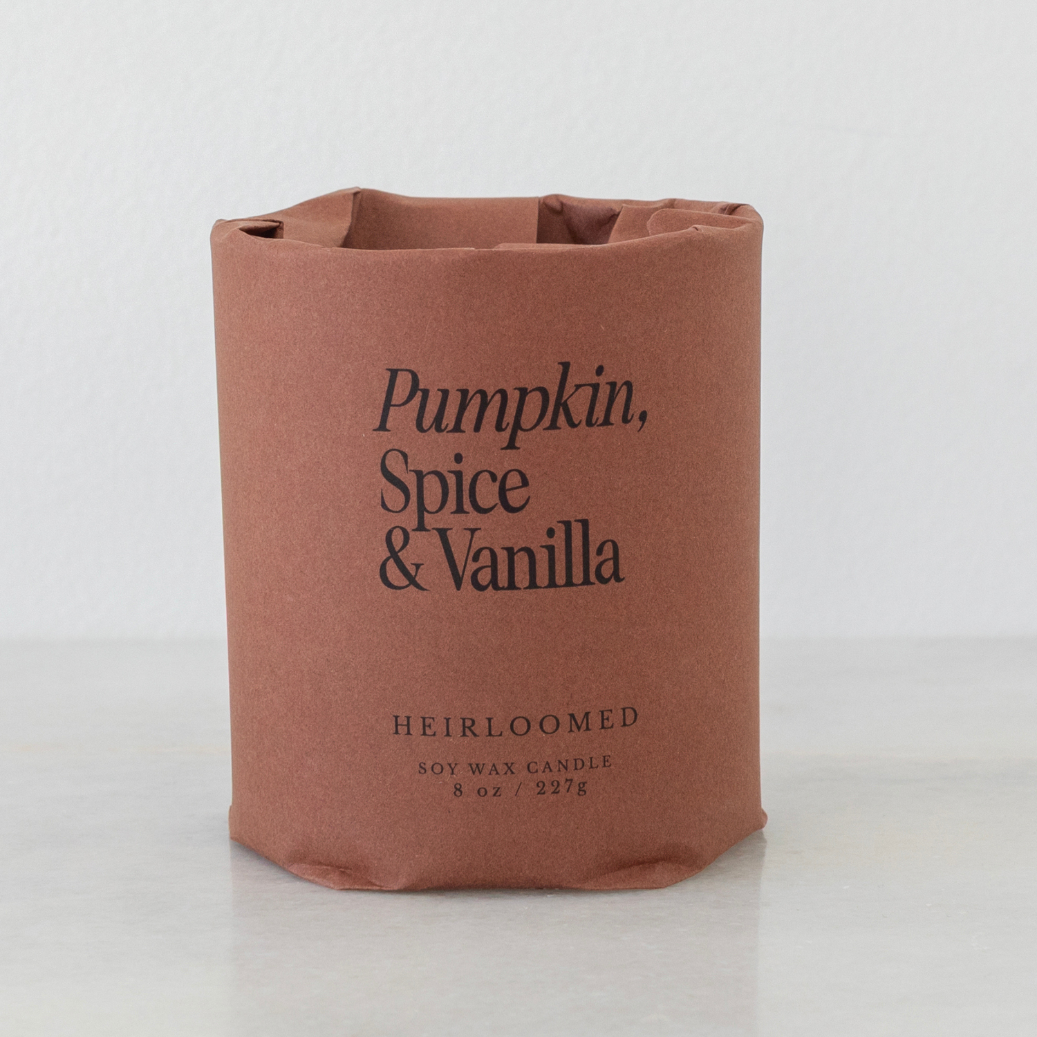 Heirloomed Candle - Pumpkin, Spice &amp; Vanilla - Fall Candle
