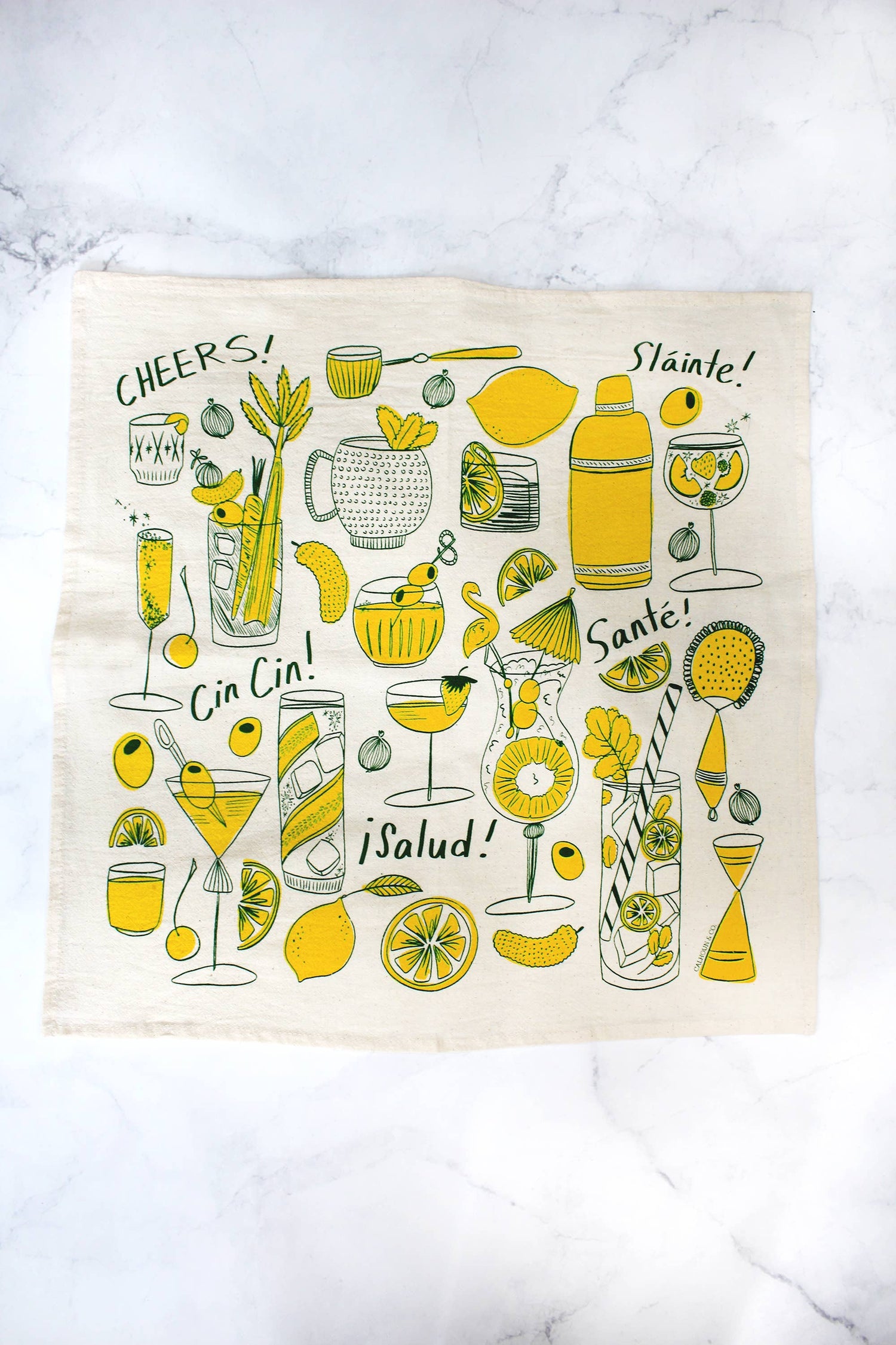 Cocktail Party Tea Towel
