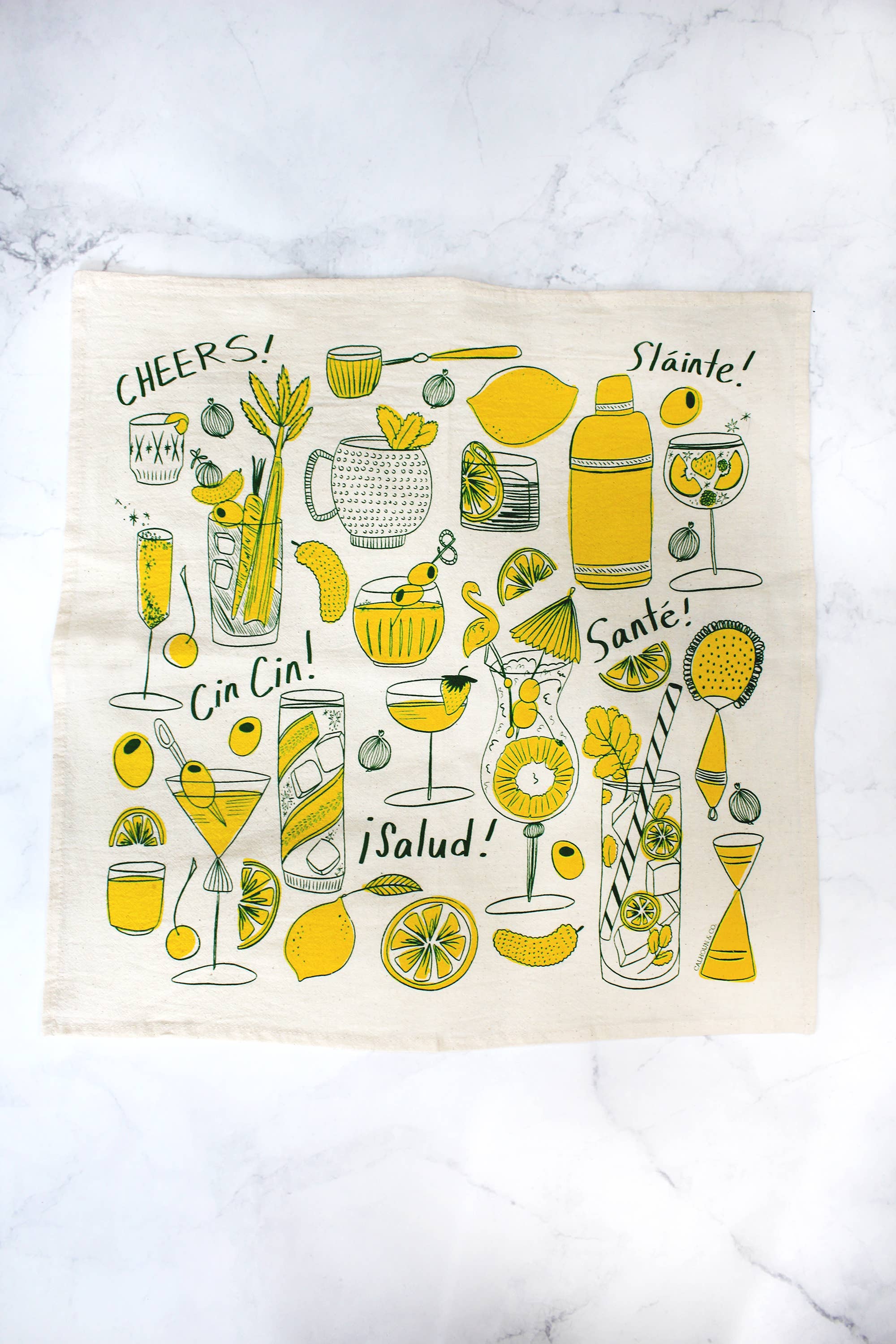 Cocktail Party Tea Towel
