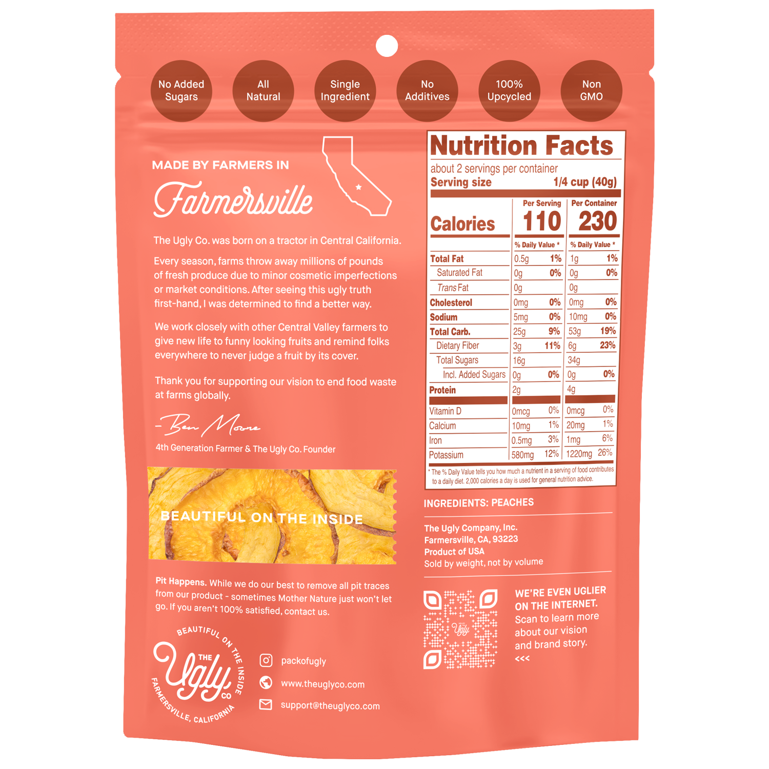 Dried &amp; Sliced Peaches