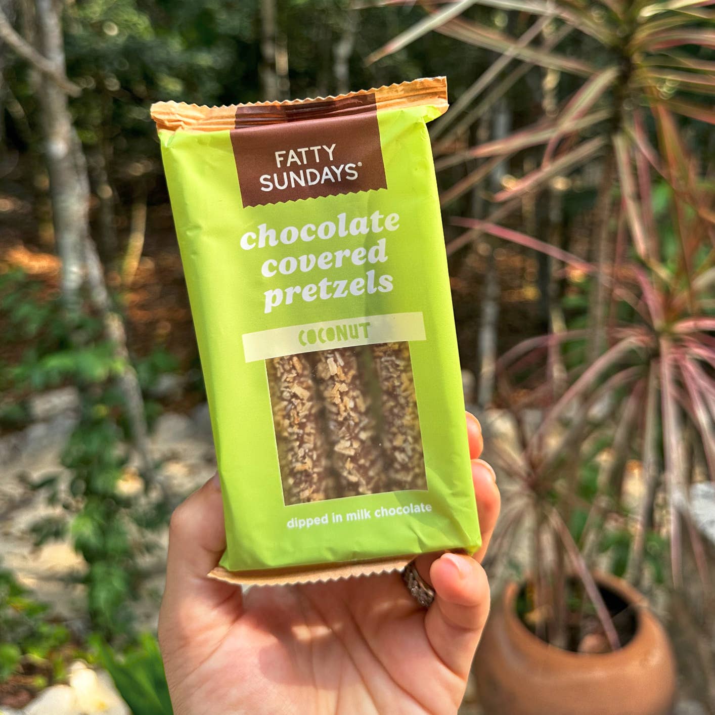 Coconut Chocolate Covered Pretzels (3-pack)