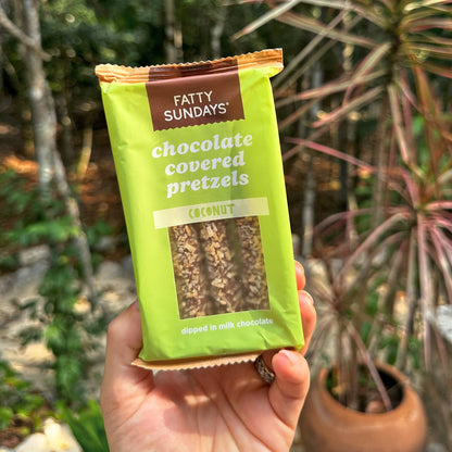 Coconut Chocolate Covered Pretzels (3-pack)