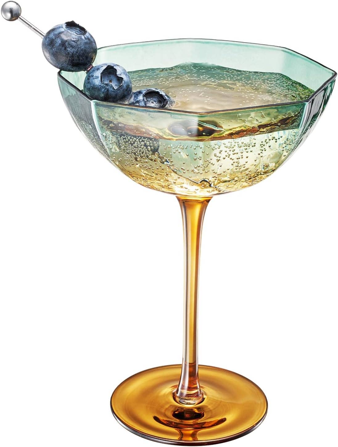 Hexagonal Coupe Glasses