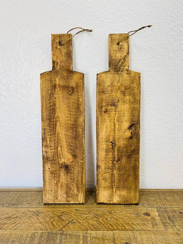 Rectangular Cutting Board, 2pc Set, Natural