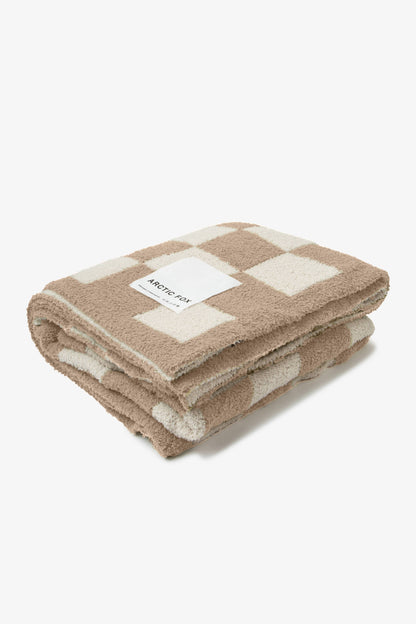 The Teddy Throw - Beige Check