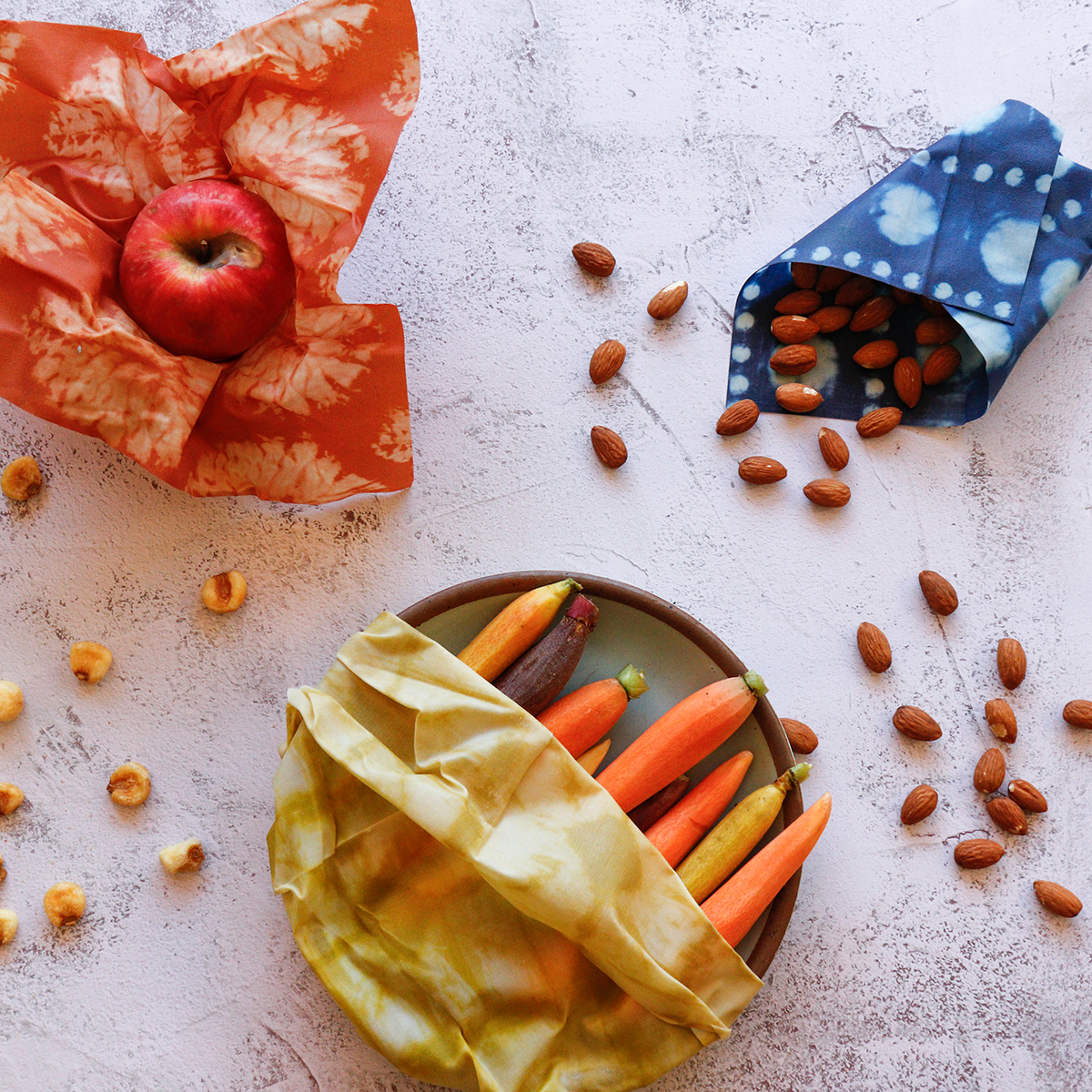 Tie-Dye Print Beeswax Wraps 3 pack