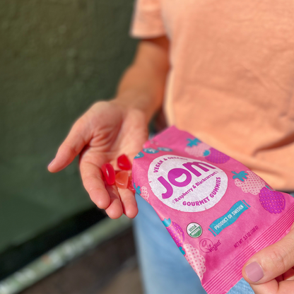 Swedish Organic and Vegan Raspberry &amp; Blackcurrant Gummies