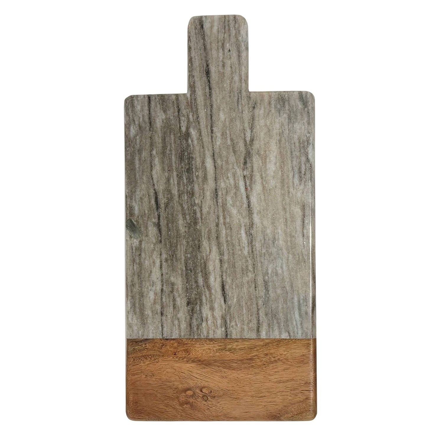 Rectangular Marble &amp; Acacia Wood Charcuterie Board