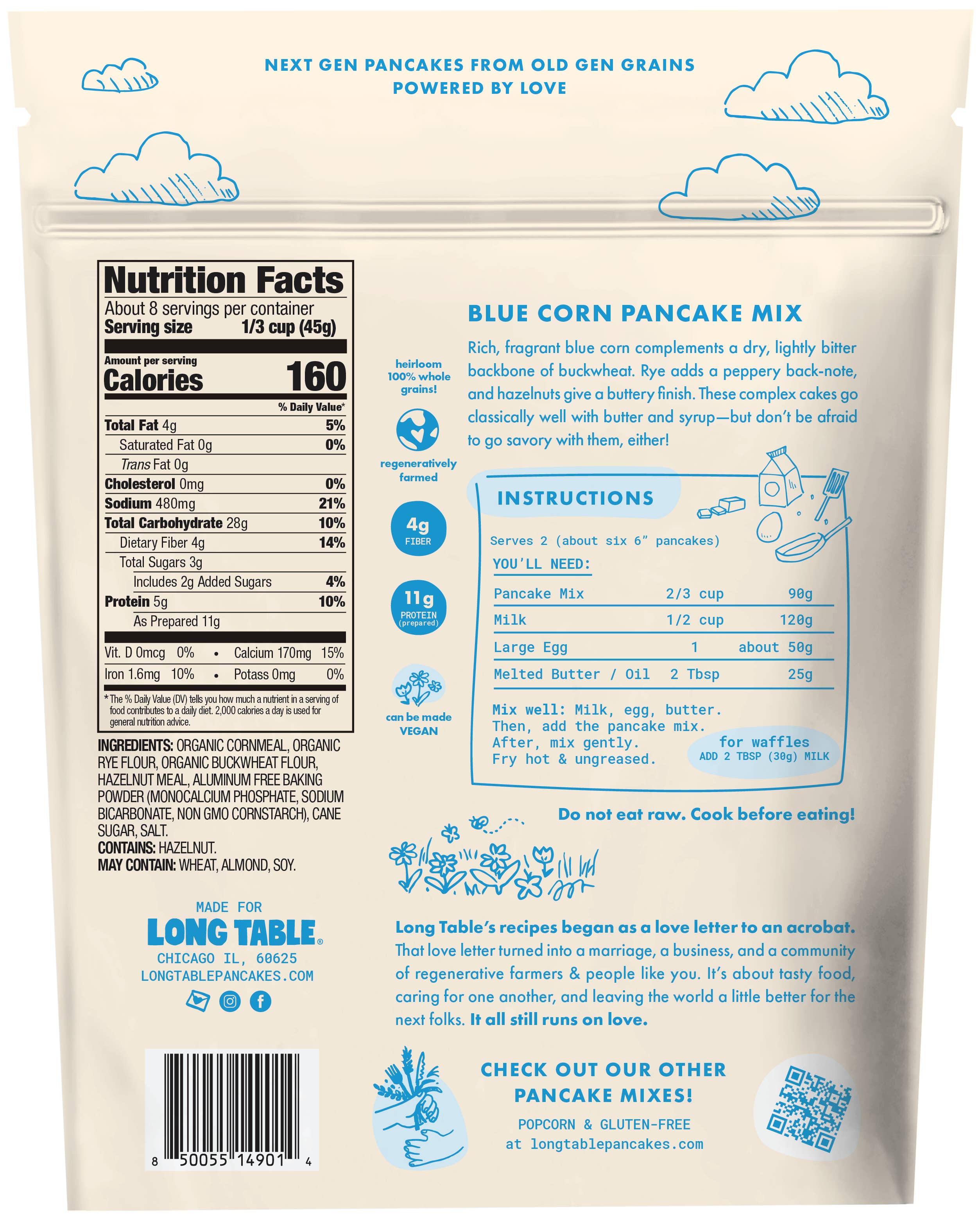 Blue Corn Pancake Mix