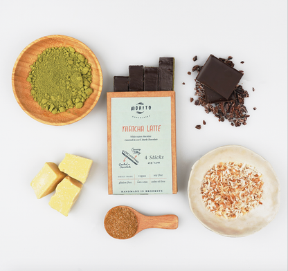Matcha Latte- 4-Pack of Vegan Chocolate Sticks