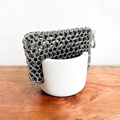 Rectangle Metal Scrubber | Cast Iron &amp; Grill Cleaner