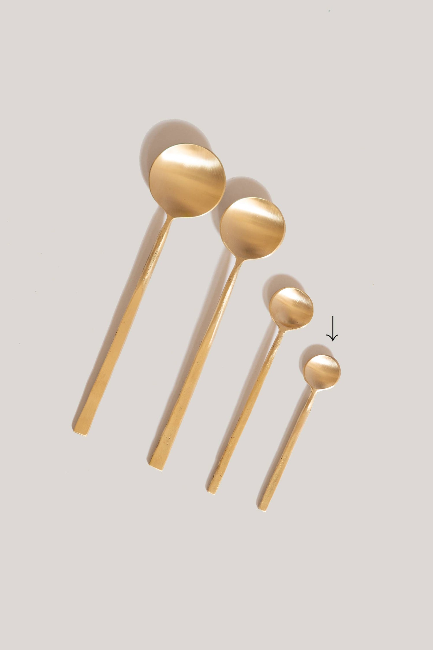 Wabi Brass Coffee Spoon, Set of 4