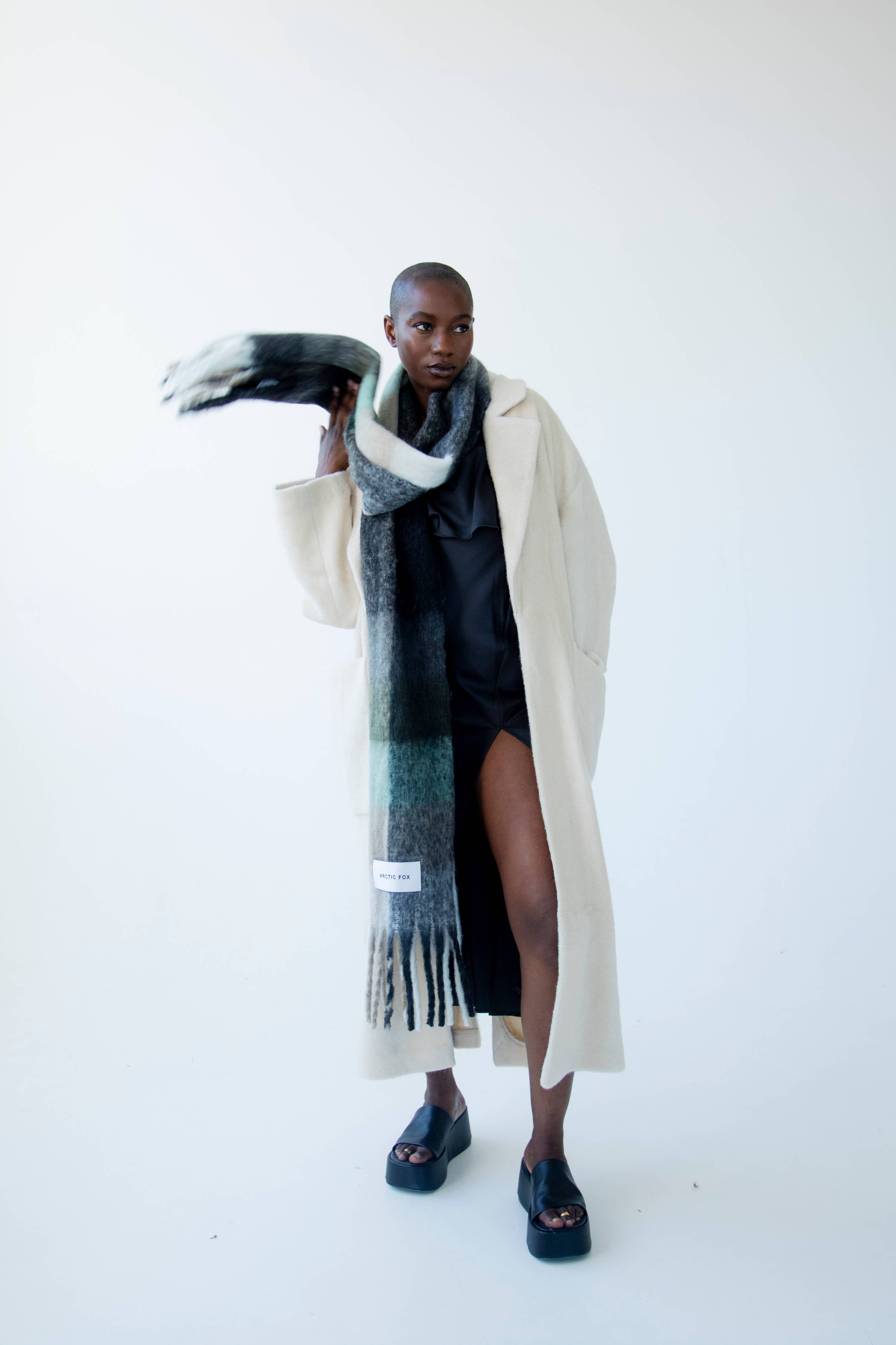 The Reykjavik Scarf - Black Check