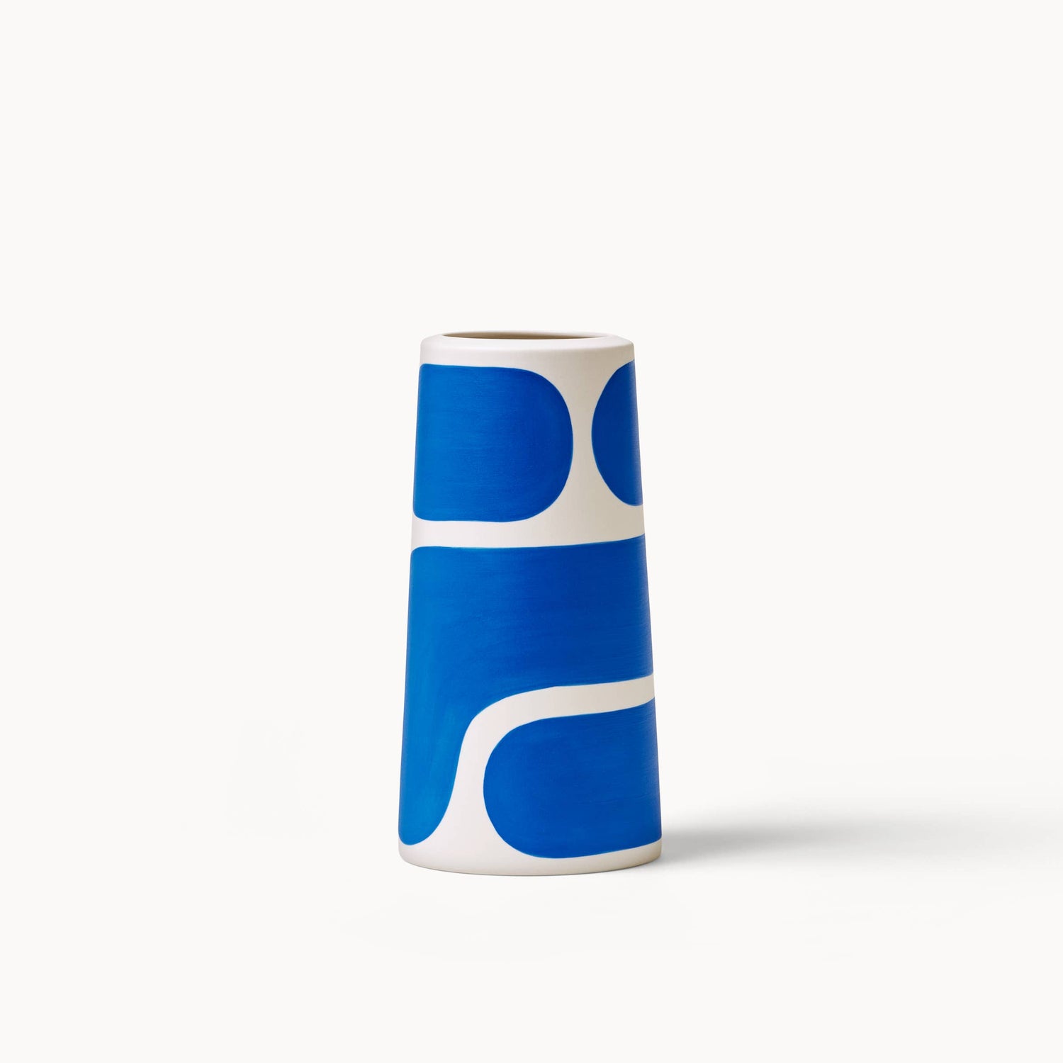 Cobalt Color Block Pillar Vases