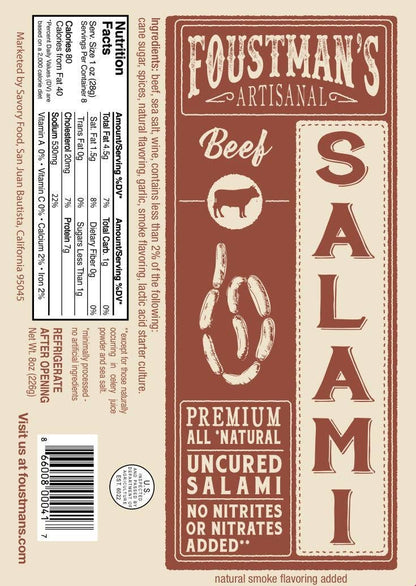 SPICY BEEF SALAMI | FOUSTMAN&