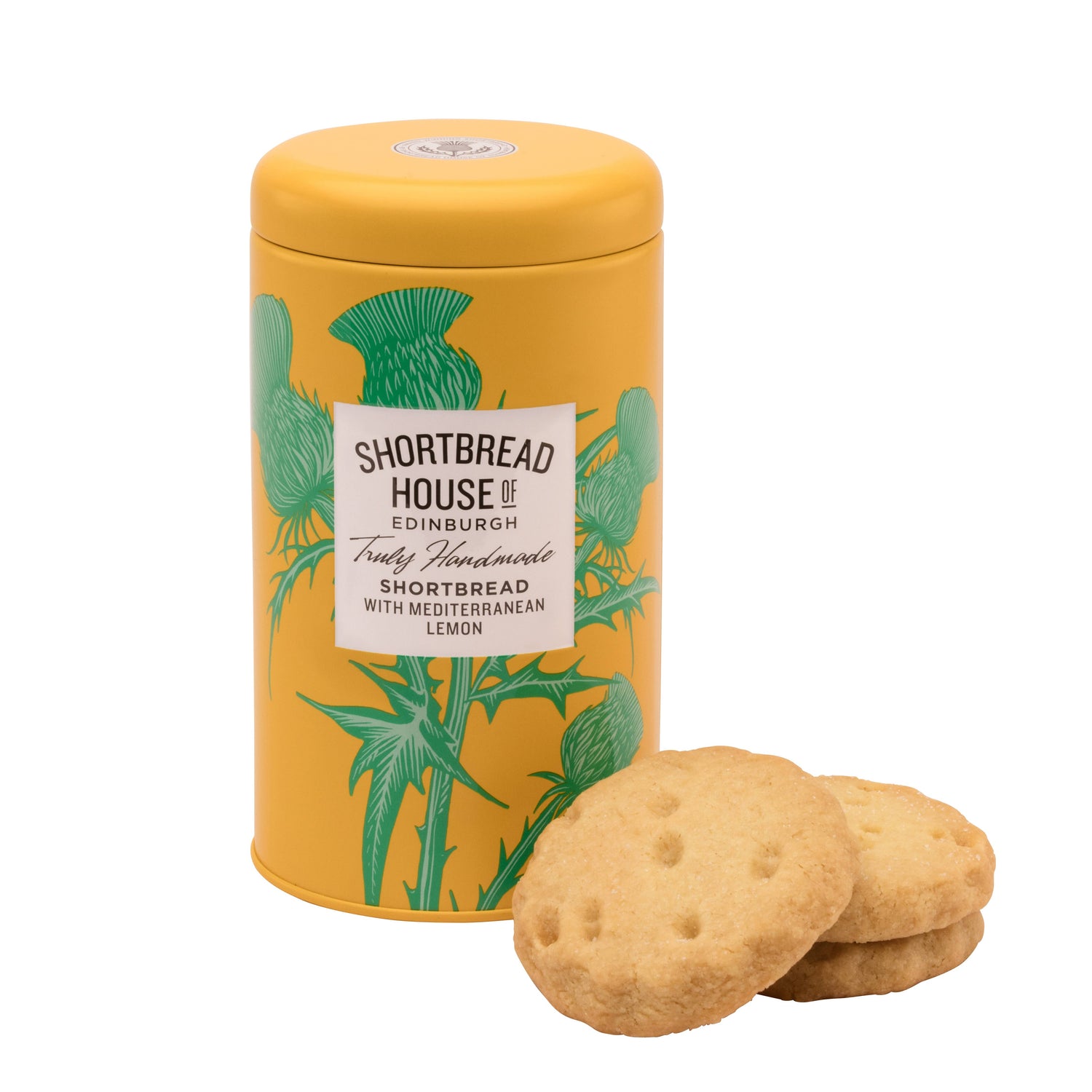 Shortbread House Mediterranean Lemon Biscuit Tin 140g MP12