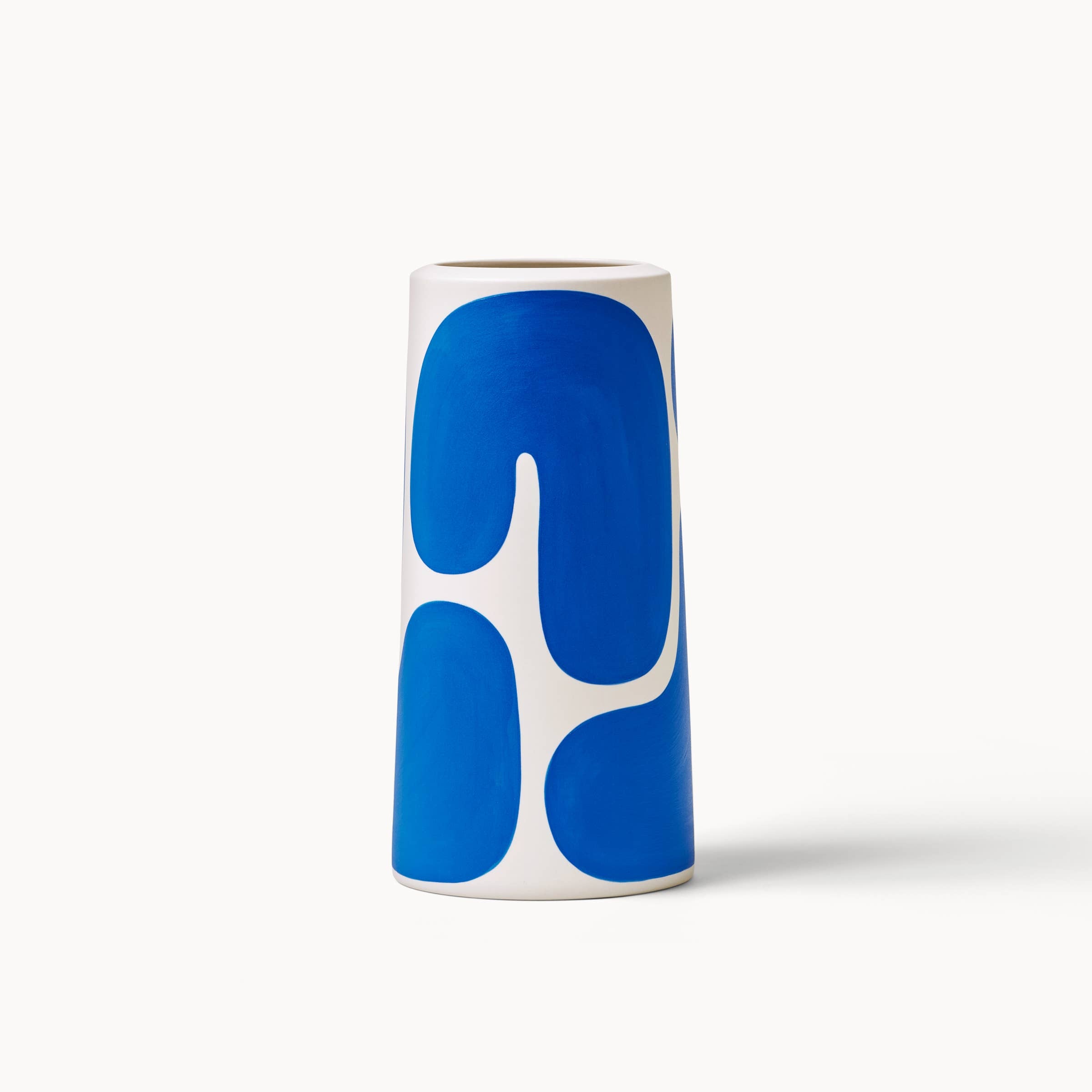 Cobalt Color Block Pillar Vases