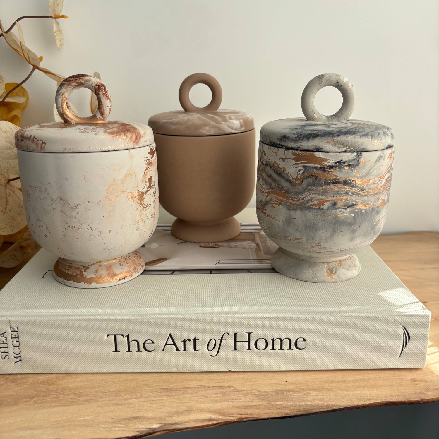 Calista Vessel | Concrete Vessel | Cotton Swab Holder