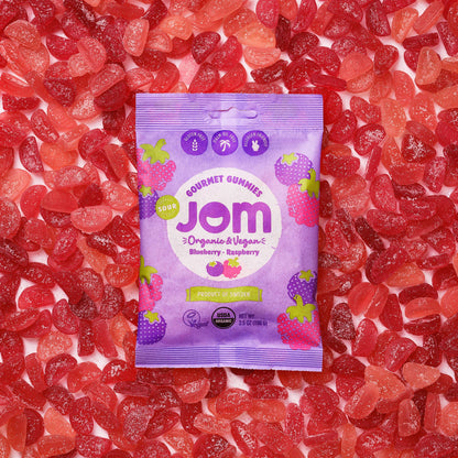 Swedish Organic and Vegan Sour Blueberry &amp; Raspberry Gummies