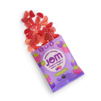 Swedish Organic and Vegan Sour Blueberry &amp; Raspberry Gummies