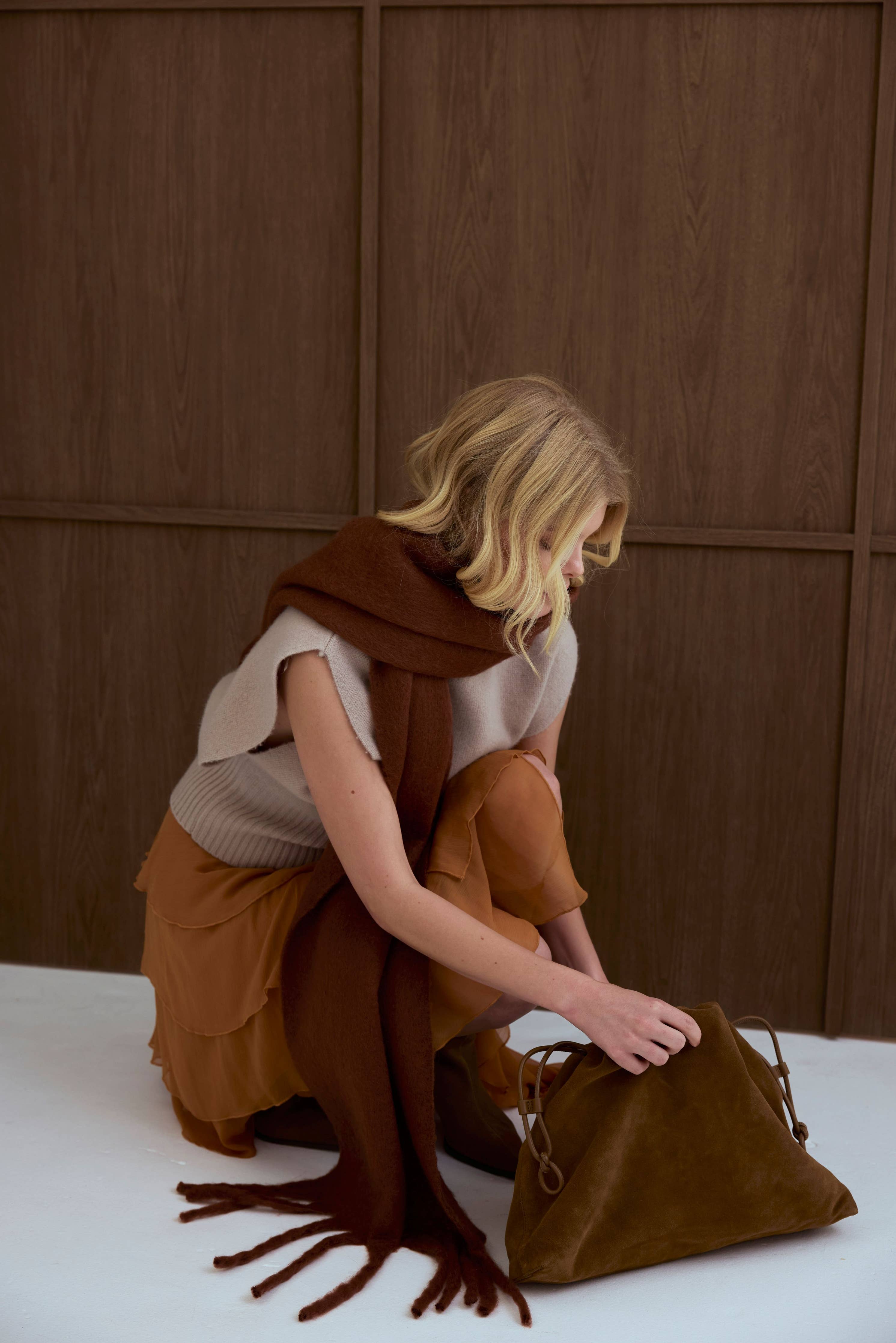 The Stockholm Scarf - 100% Recycled - Sepia - FW25