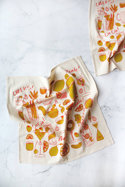 Cocktail Party Tea Towel